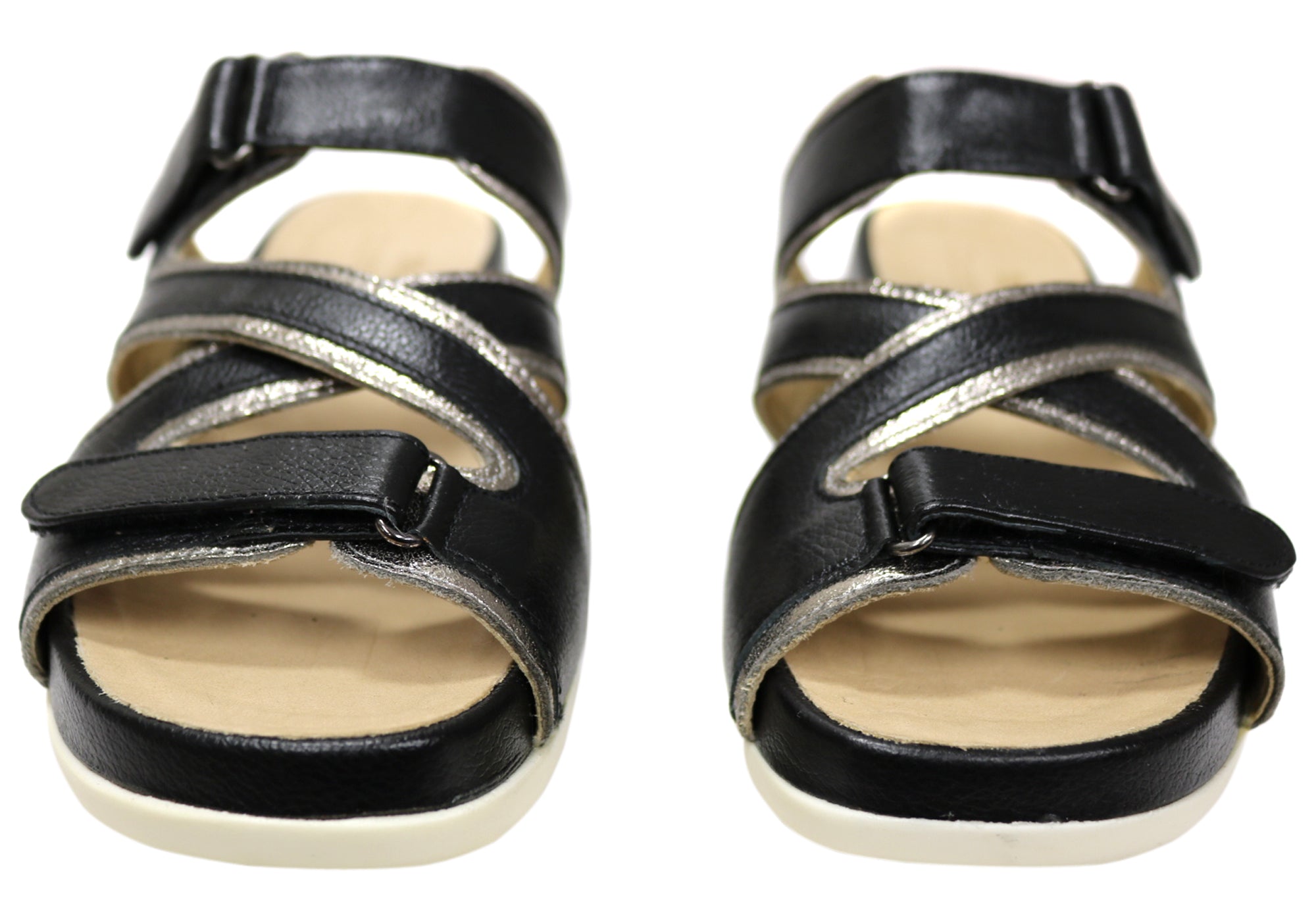 Jessie Women's Comfortable Leather Brazilian Slide Sandals - Stylish & Supportive for Beach, Pool, and Casual Wear