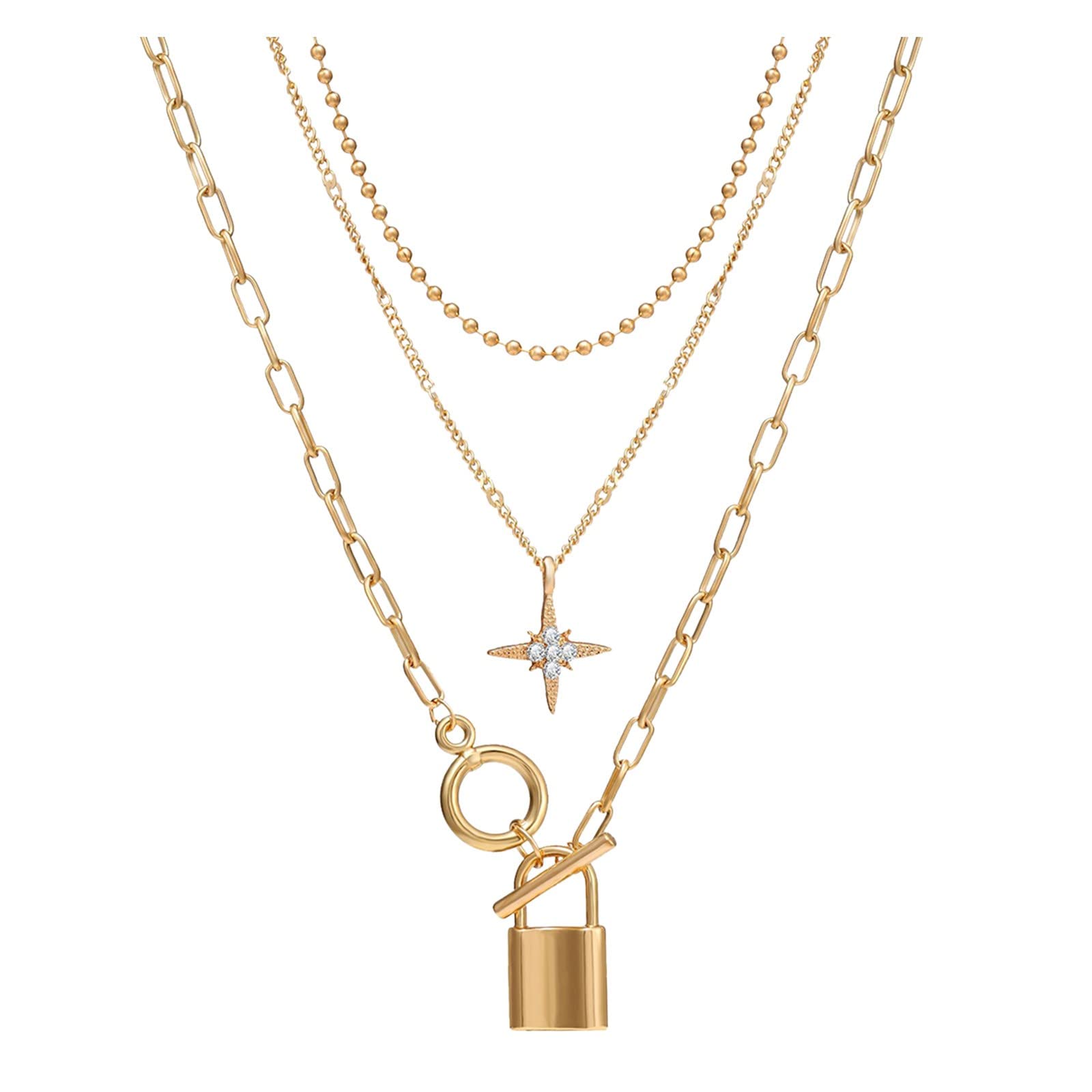 Trendy Pearl Necklace for Women - Elegant 3-Layer Retro Jewelry for Daily Wear & Parties