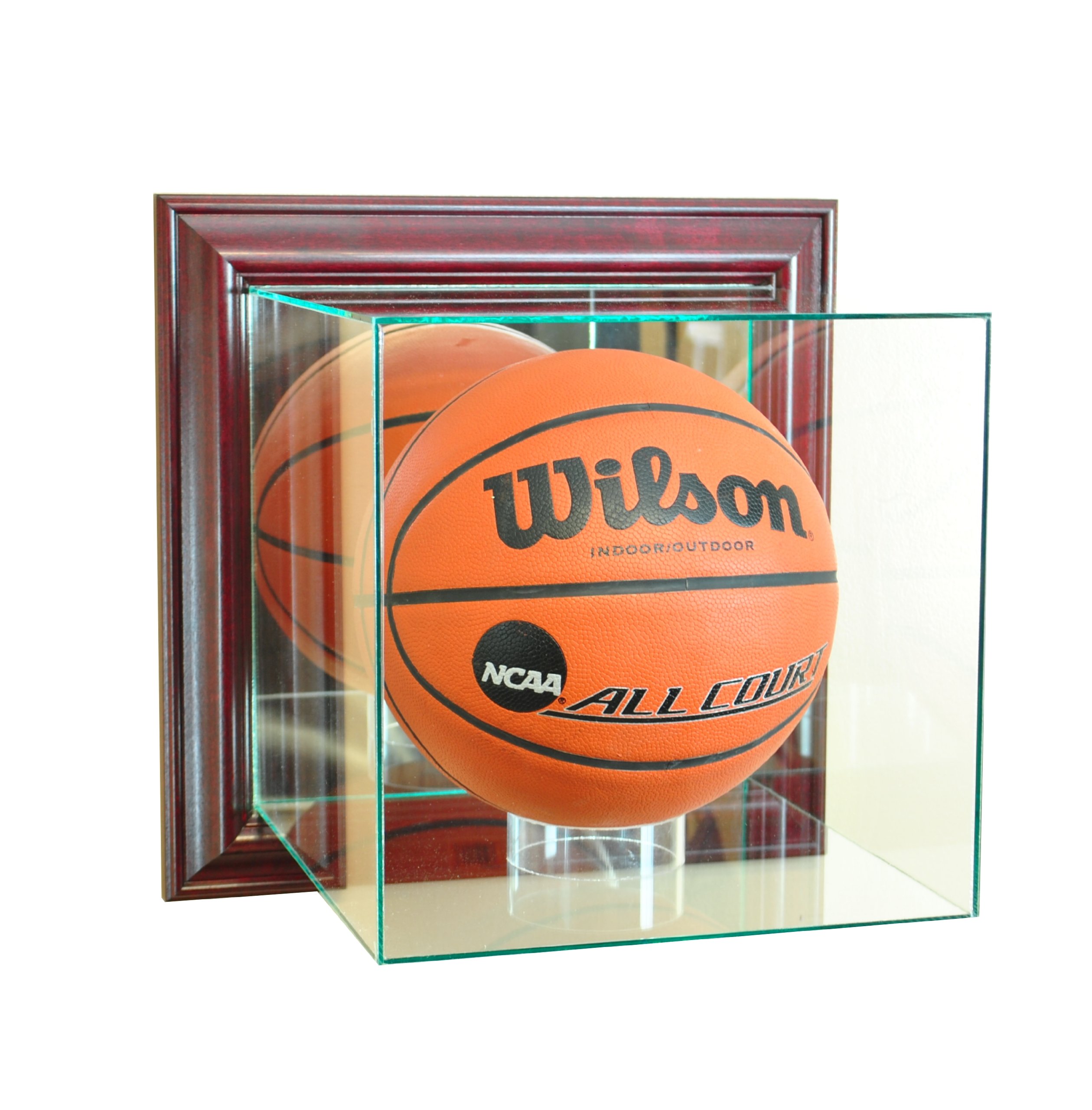 NBA Wall Mounted Basketball Display Case - Premium Glass Shadow Box for Collectible Jerseys & Memorabilia - Perfect for Home, Office, or Man Cave Decor