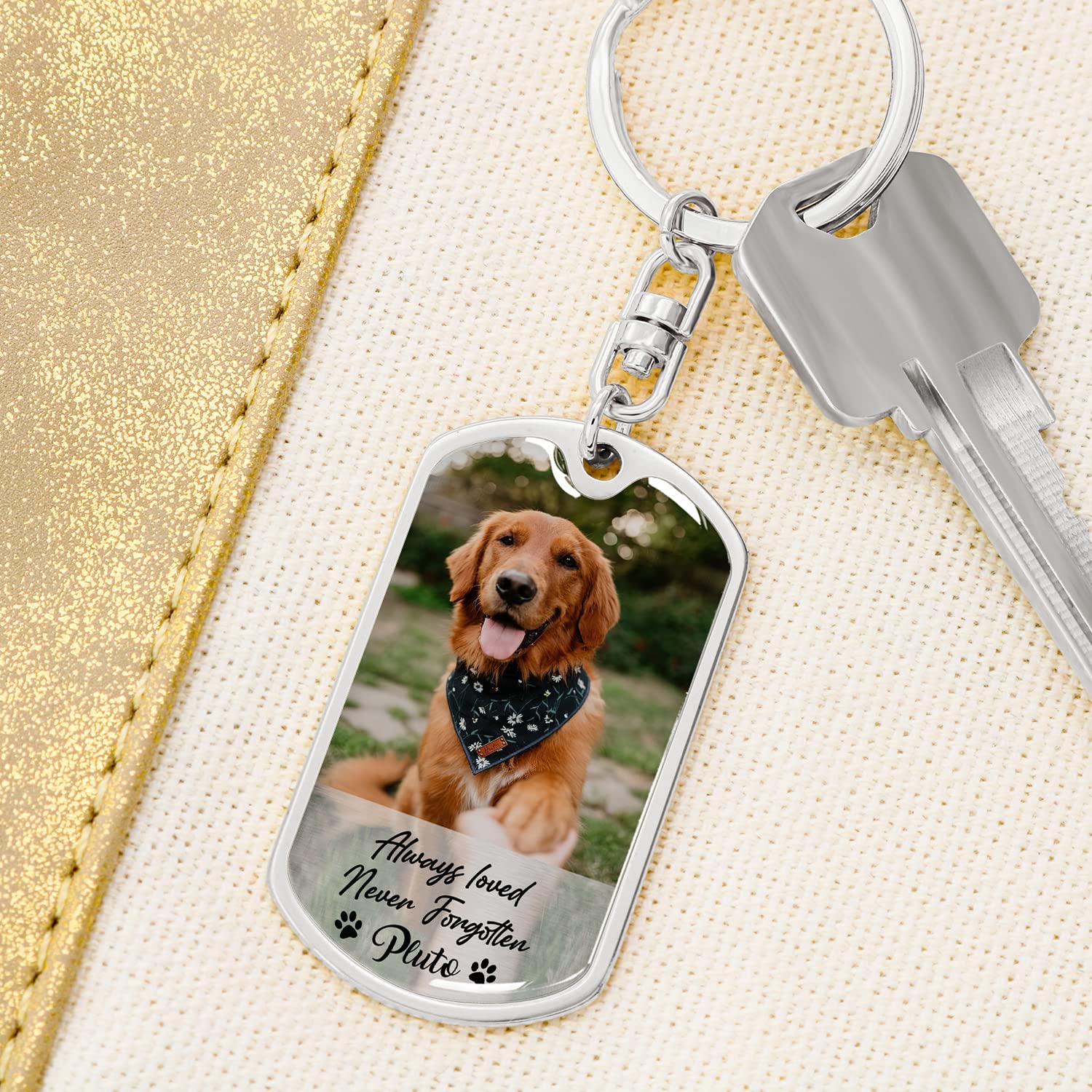 Custom Photo Keychain for Pet Lovers - Personalized Pet Memorial Gift with Picture - Perfect for Christmas, Birthday & Special Occasions - Great for Keyrings, Backpacks & Gift Giving