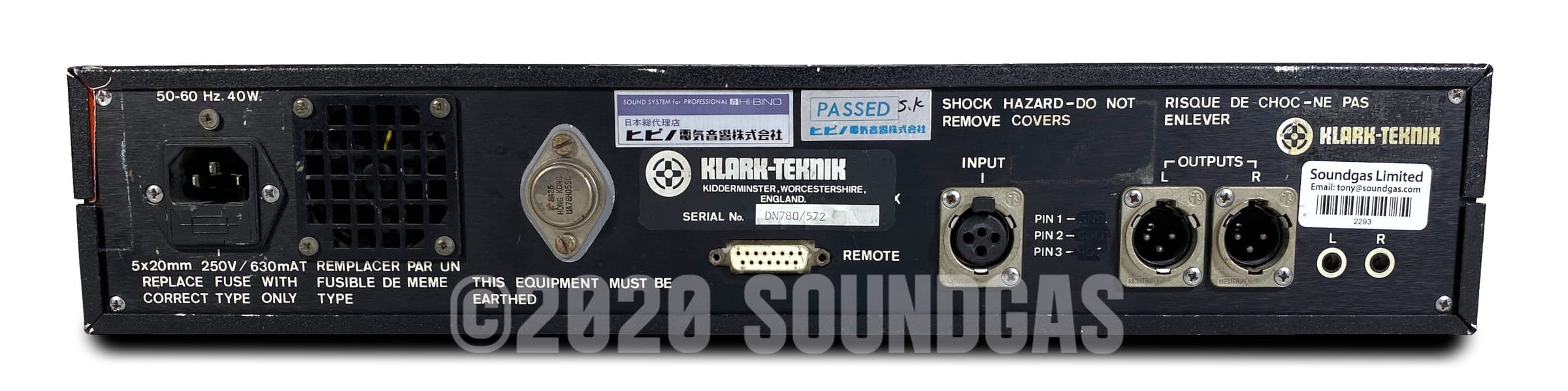 Klark Teknik DN 780 Professional Digital Reverb Processor - Studio & Live Sound Effects for Music Production, Podcasting & Audio Engineering