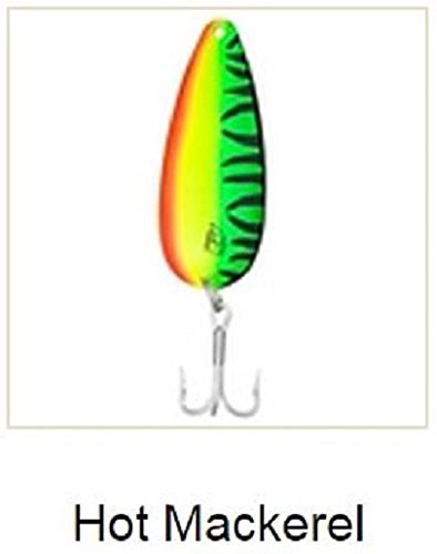 Daredevle Hm Hot Mackerel 1 Oz Fishing Lure - Premium Bass Trout Salmon Fishing Bait for Freshwater & Saltwater - Ideal for Casting, Trolling and Ice Fishing