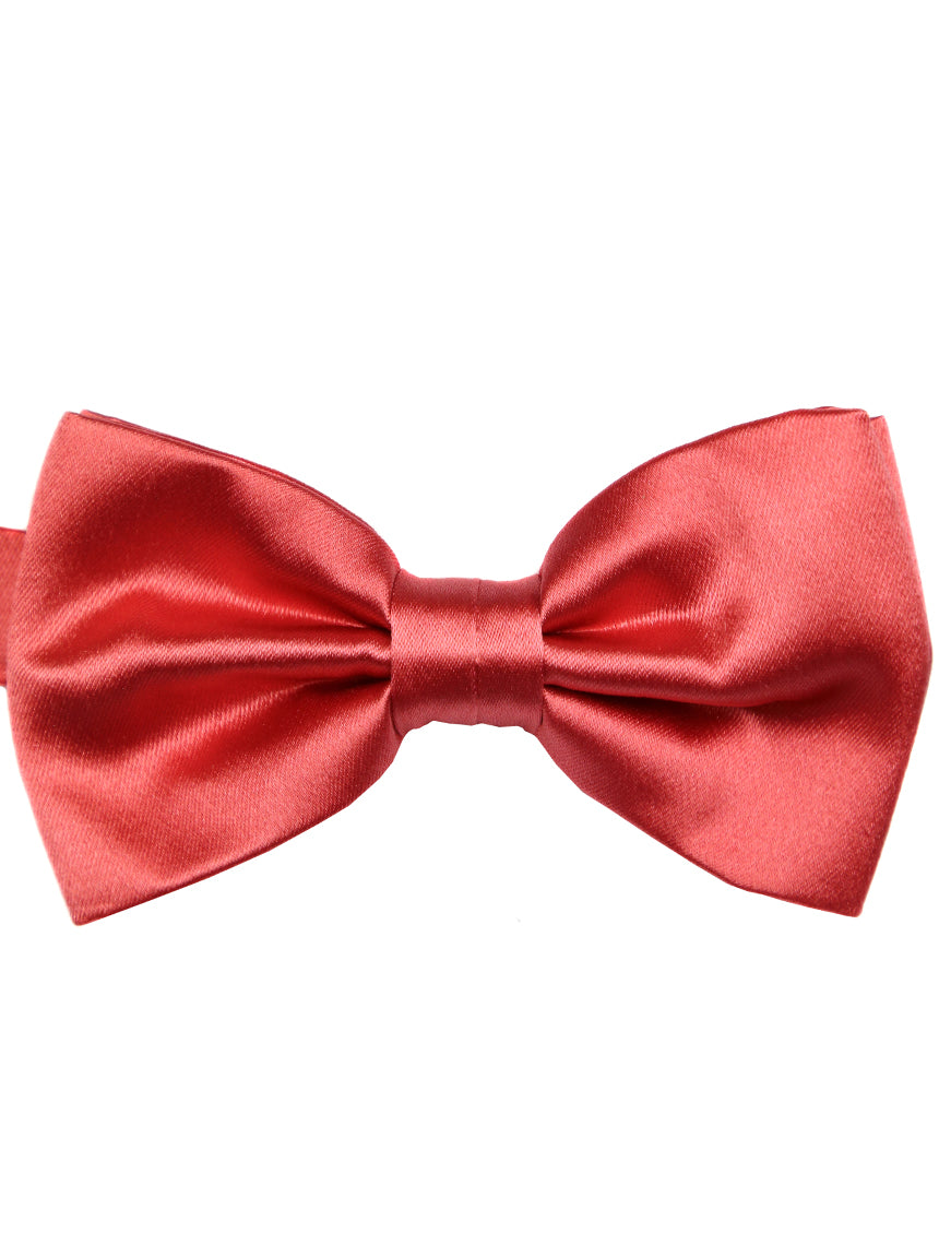 DÉCLIC Classic Plain Pink Bow Tie for Men - Elegant Formal Wear for Weddings, Parties & Special Occasions