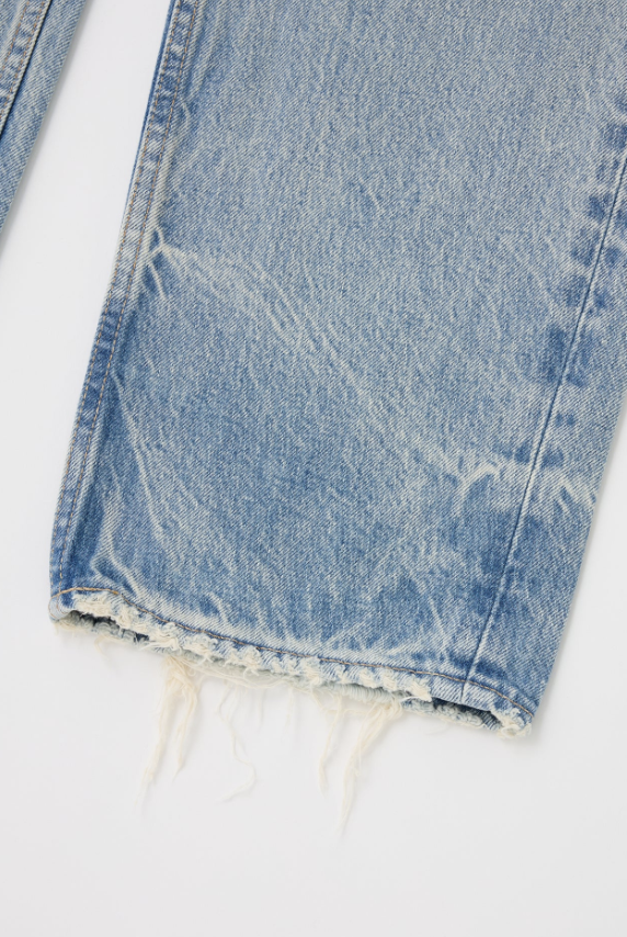 Moussy MV Wildwood Straight Low Women's Jeans - High Waist Slim Fit Denim Pants for Casual Wear & Everyday Outfits
