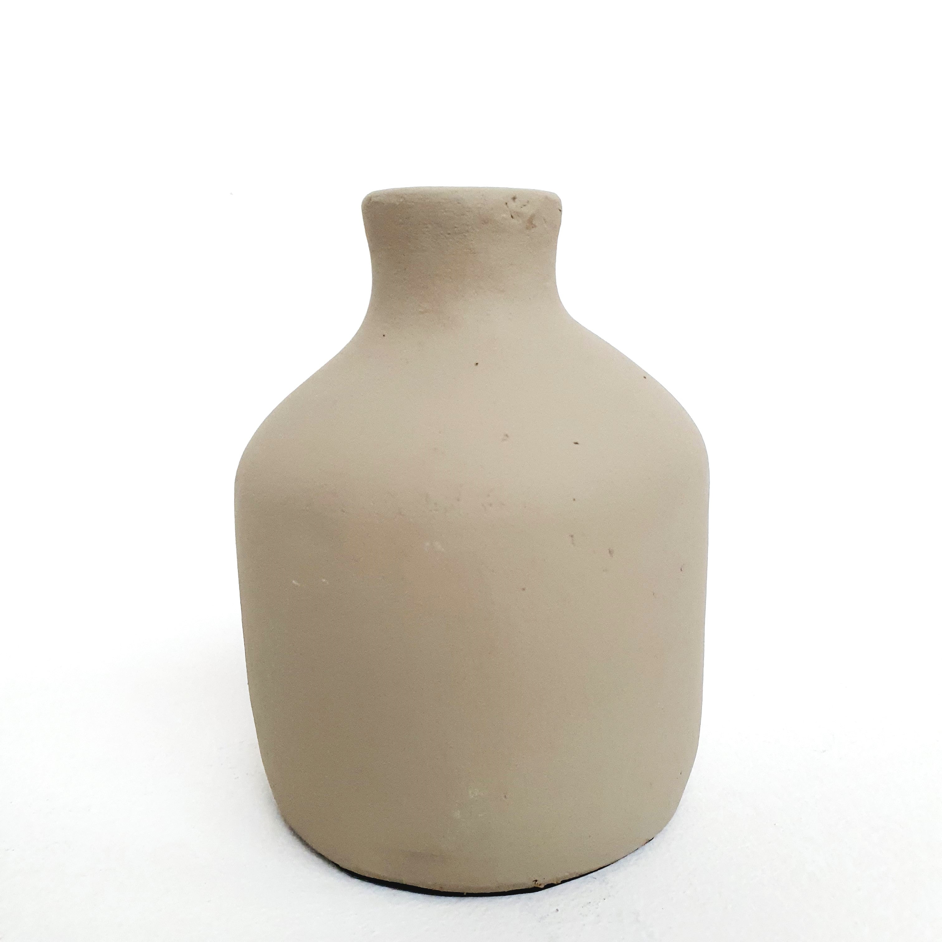Handmade Terracotta Clay Vase - Rustic Ceramic Flower Pot for Home Decor | Perfect for Boho, Farmhouse & Mediterranean Style Interiors, Wedding Centerpieces & Garden Planters