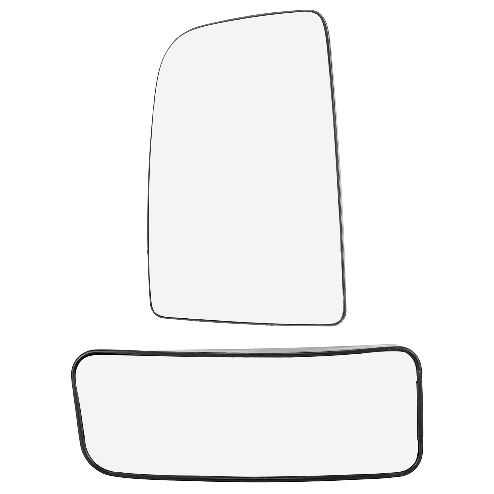 AutoHAUX Heated Rearview Mirror Glass Replacement with Backing Plate - Left Driver Side Upper/Lower for Mercedes-Benz Sprinter 2500 & 3500 - Perfect for Winter Driving & Enhanced Visibility