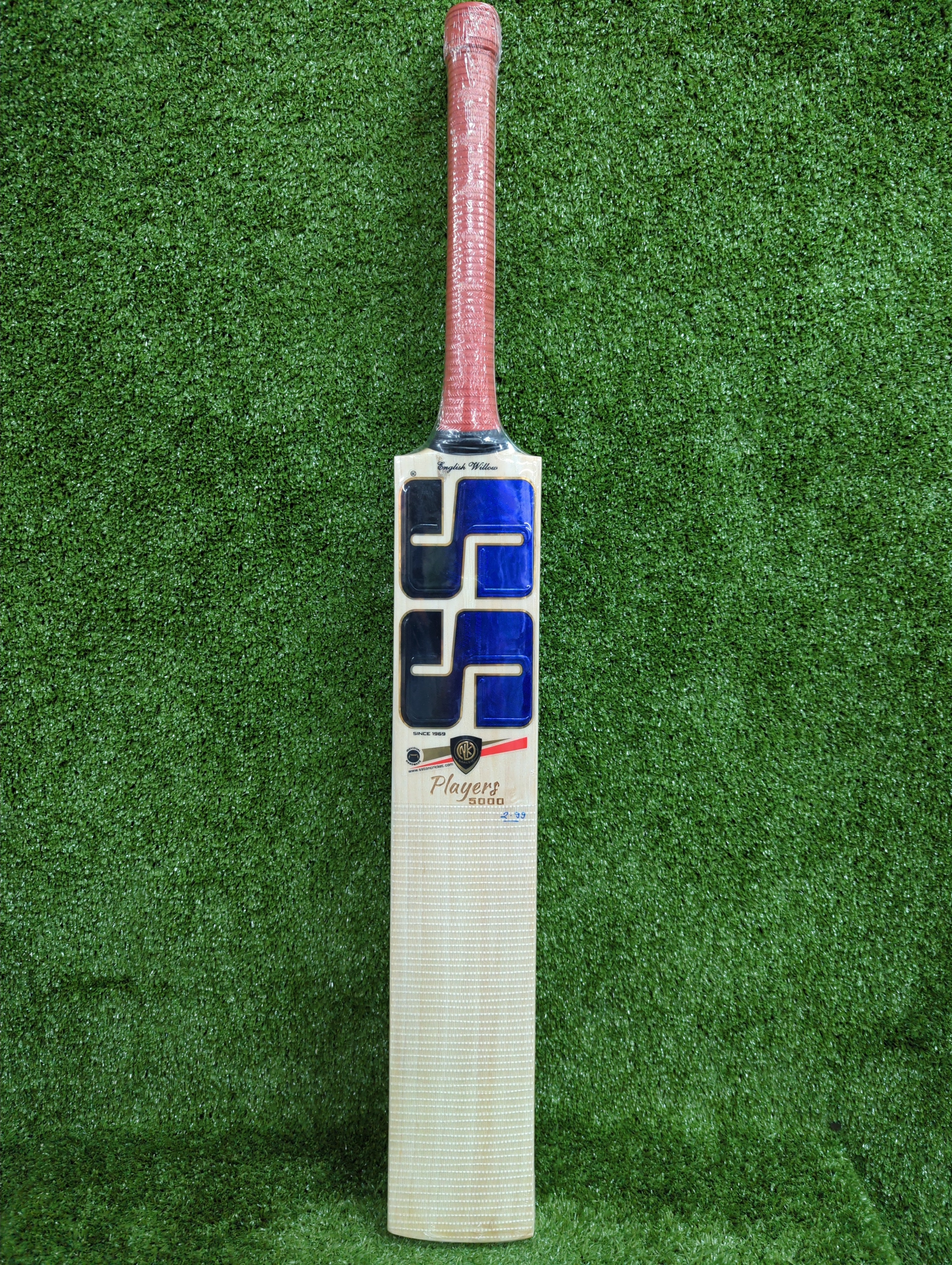 Premium SS Players 5000 English Willow Cricket Bat - Quinton De Kock Edition with Big Edge | Professional Grade Cricket Equipment for Matches & Training | Perfect for Club Players & Serious Enthusiasts
