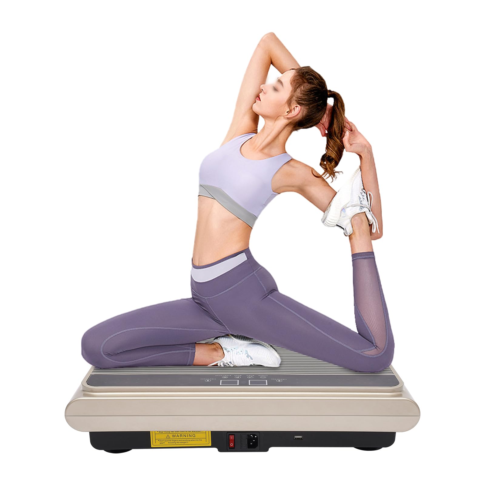 Whole Body Vibration Plate Machine for Home Workout - Fitness Platform for Weight Loss, Toning & Lymphatic Drainage | Portable Exercise Equipment for Muscle Recovery, Wellness & Body Shaping | Perfect for Home Gym, Physical Therapy & Post-Workout Recovery