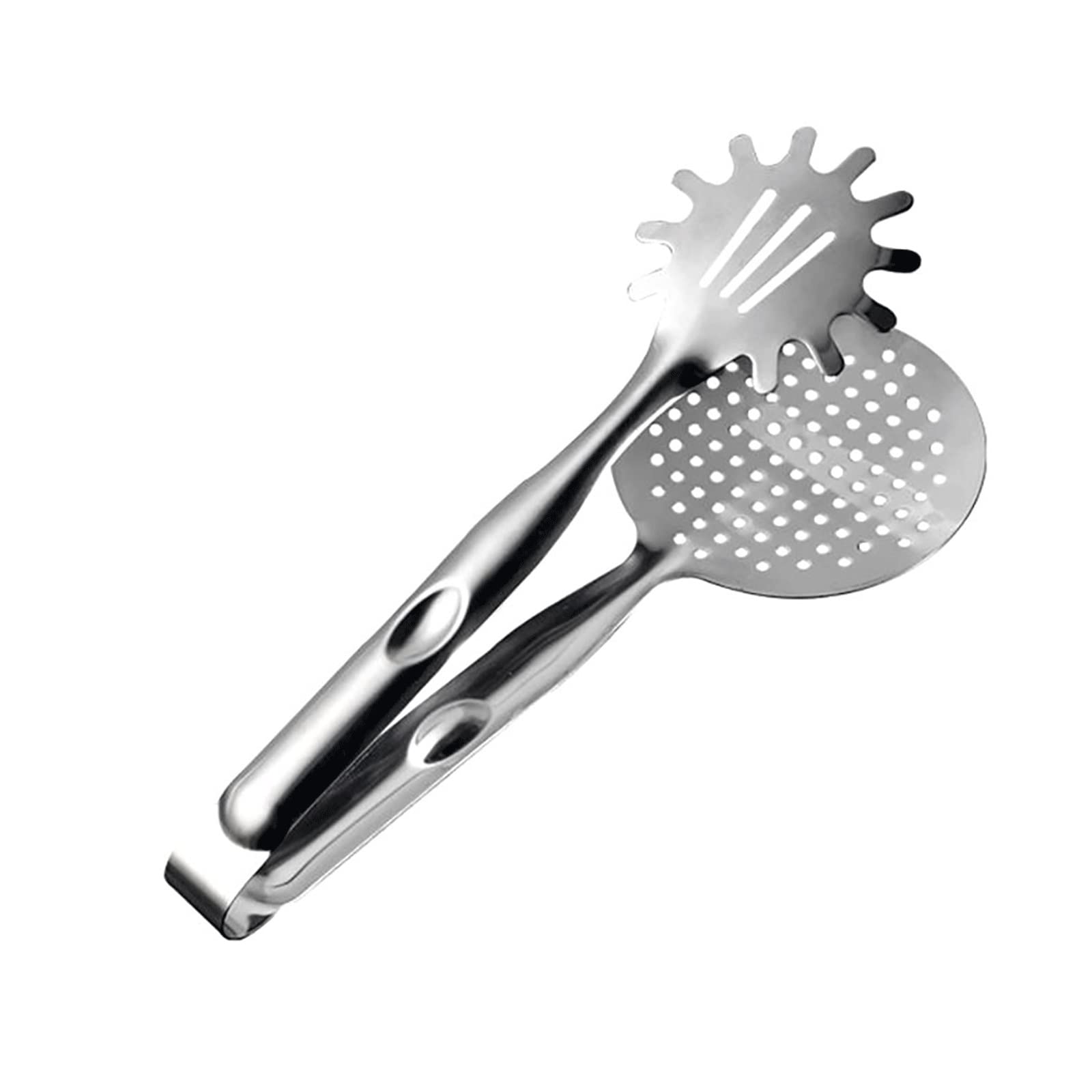 Premium Stainless Steel BBQ Tongs & Food Clip Set - Heavy Duty Steak, Bread, and Cooking Clamp for Grilling, Frying, and Filtering Oil - Perfect for Outdoor BBQ, Camping, and Kitchen Use