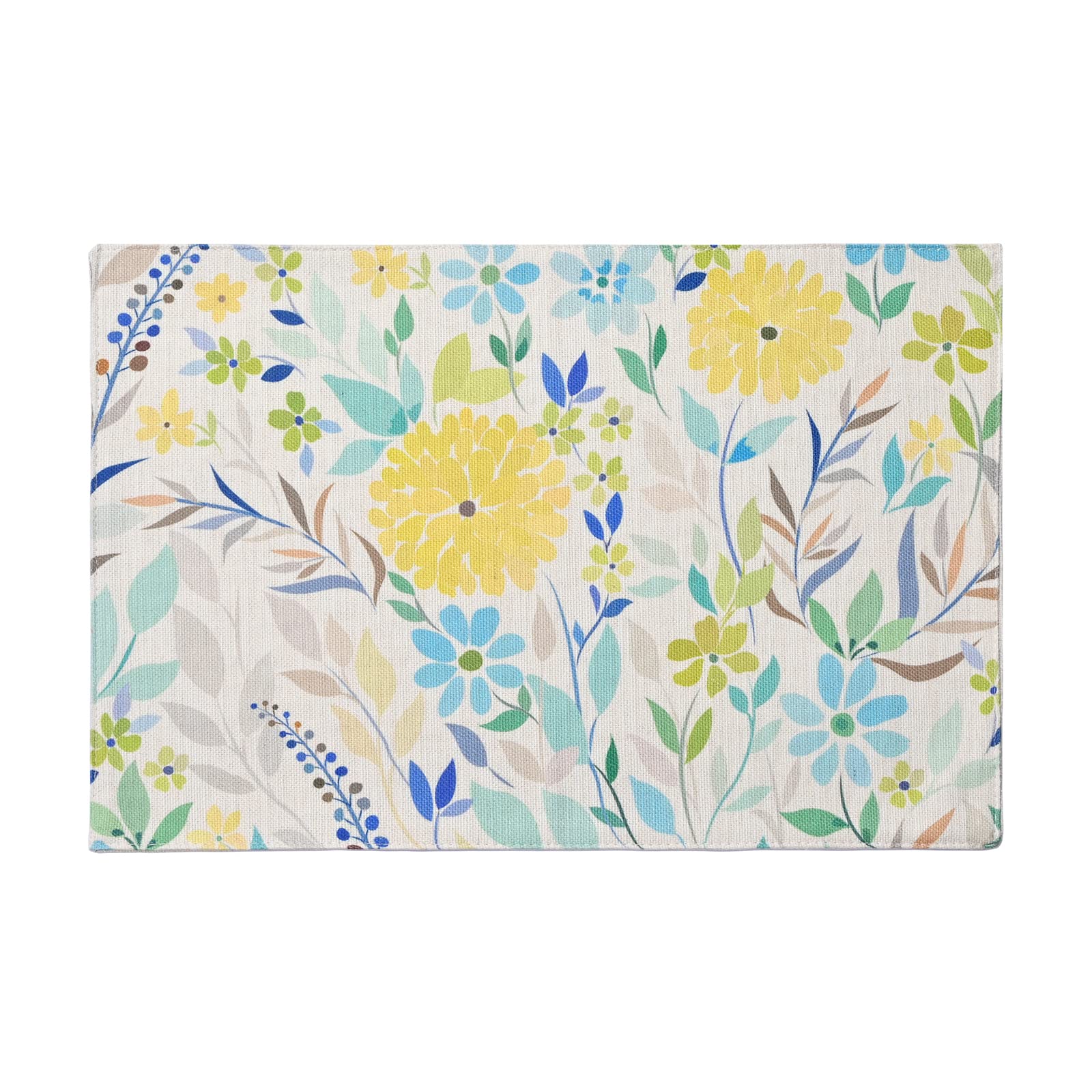 JOOHH Floral Placemats Set of 4 - Vintage Farmhouse Burlap Table Mats for Dining, Fall Decor, and Indoor Gatherings | Perfect for Thanksgiving, Christmas Dinner, and Home Decor