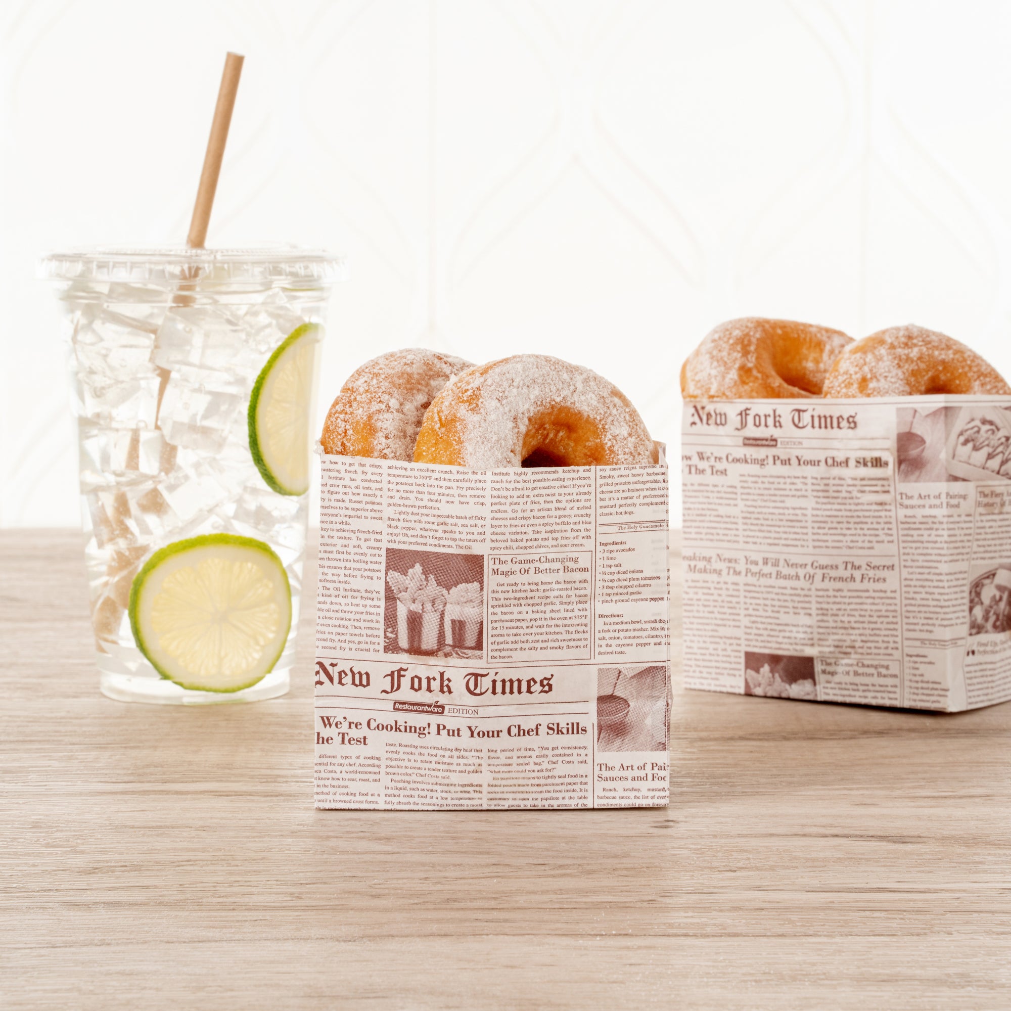 Eco-Friendly Sepia Newsprint Paper Snack Bags 4