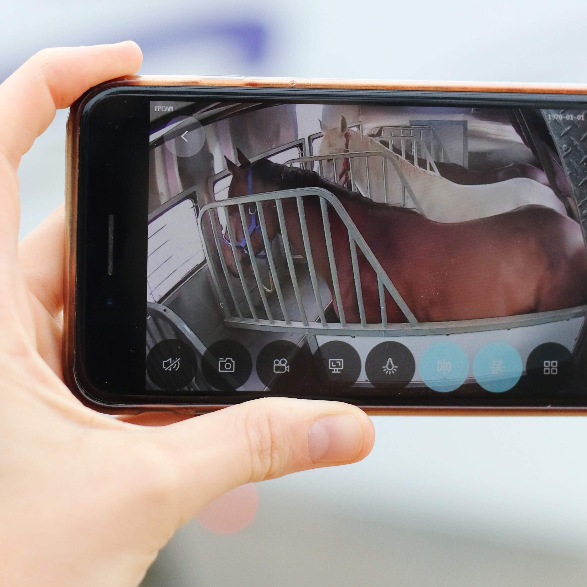 Equine Eye Voyager - Wireless Horse Trailer Camera System with Night Vision & Audio | 8-Hour Battery Life | No WiFi Needed | Real-Time Mobile Monitoring for iPhone & Android | Perfect for Trailering, Transporting & Stable Security