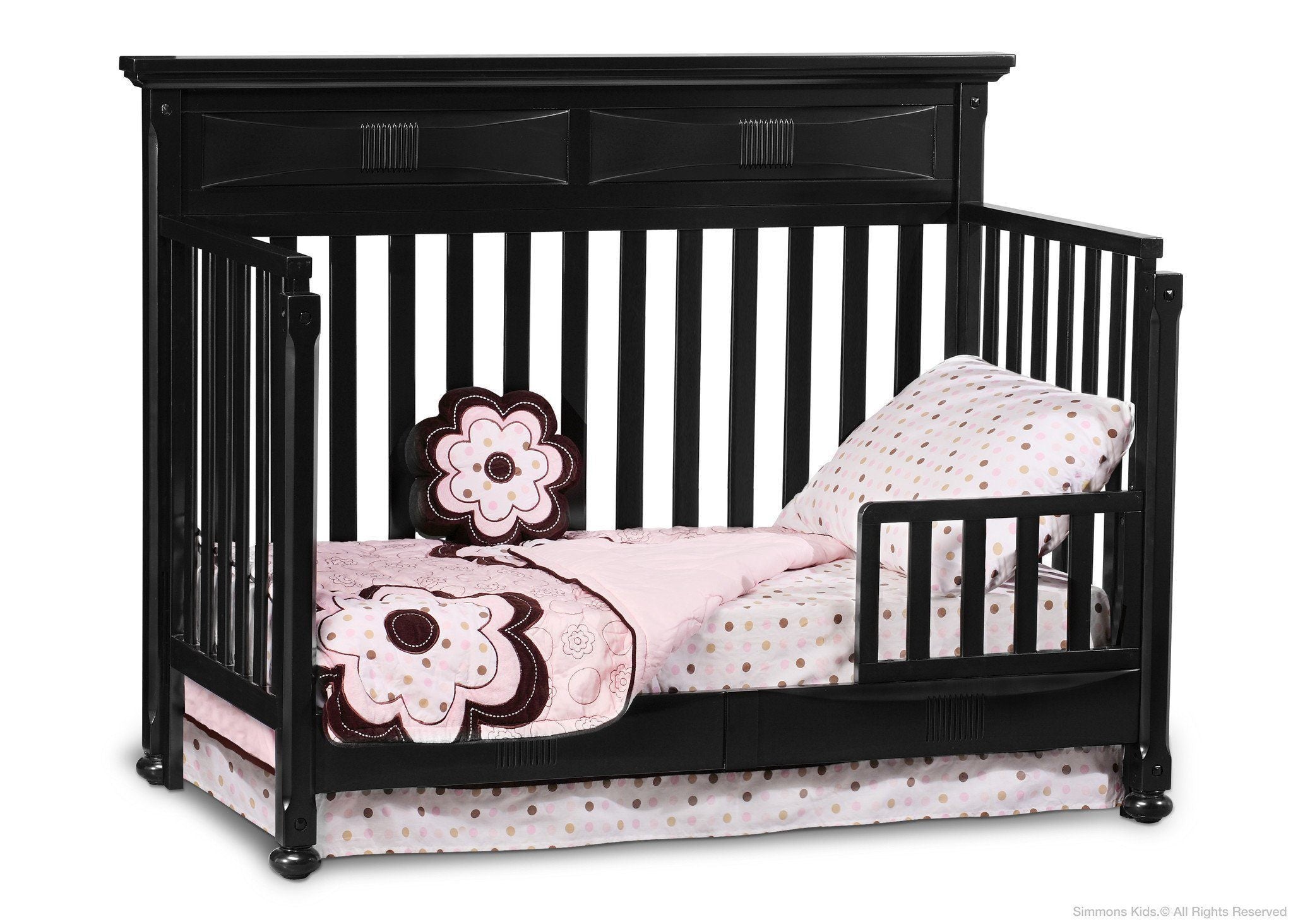 Impressions Crib 'N' More - Convertible Baby Crib with Mattress, 3-in-1 Toddler Bed & Daybed for Nursery, Bedroom & Travel - Safe & Stylish for Newborns to Kids