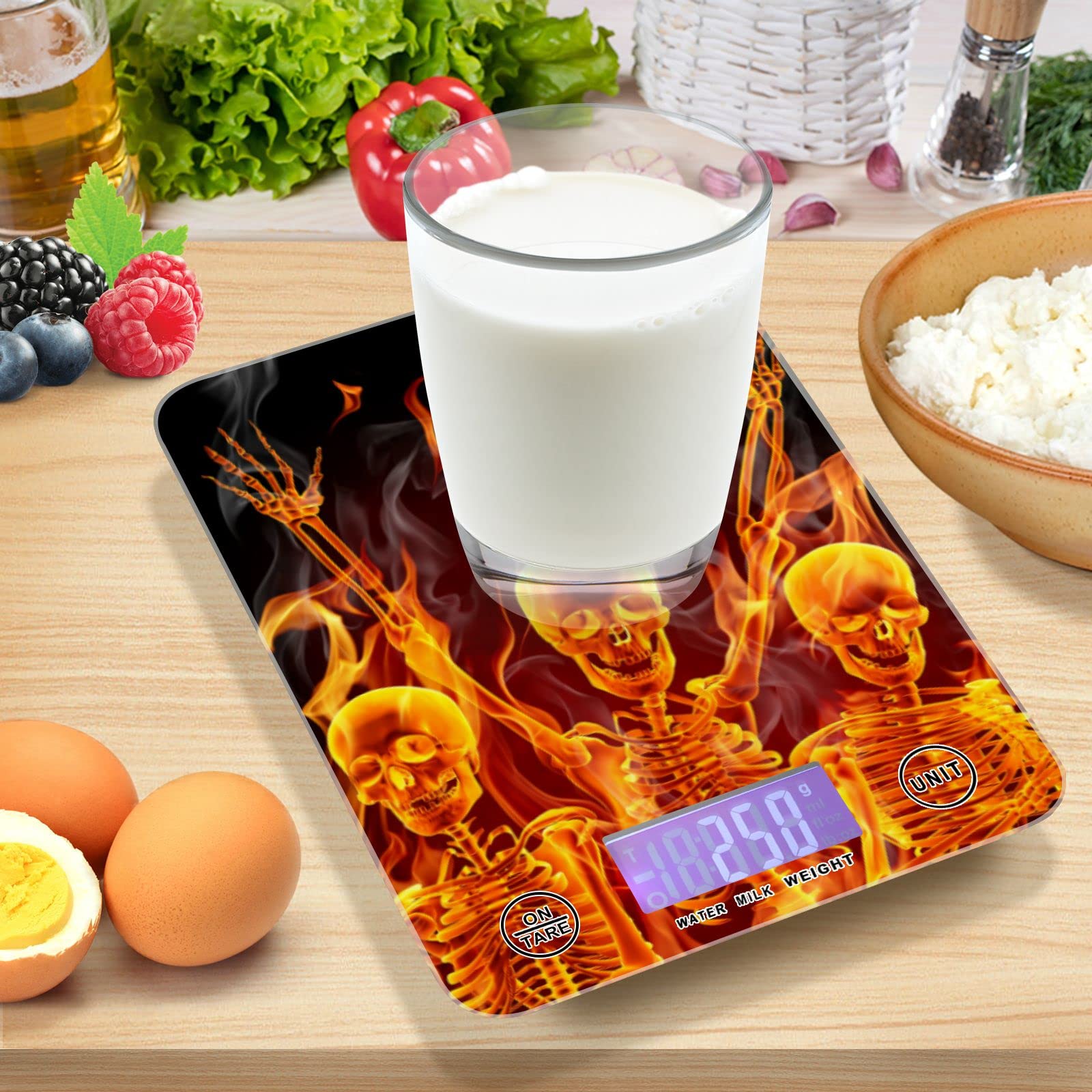 **Waterproof Digital Kitchen Scale - Food Scale with Ounces & Grams for Cooking, Baking, and Weight Loss | Accurate & Durable for Home & Professional Use**