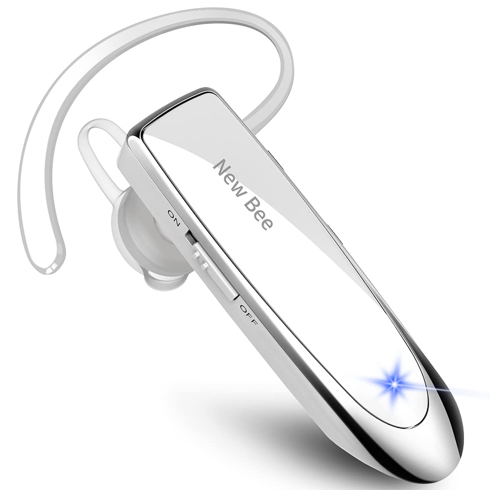 Wireless Bluetooth 5.0 Earpiece - Invisible Hands-Free Headset with Crystal Clear Voice for iPhone, Samsung, Huawei, Sony | Perfect for Driving, Office Calls & Online Meetings