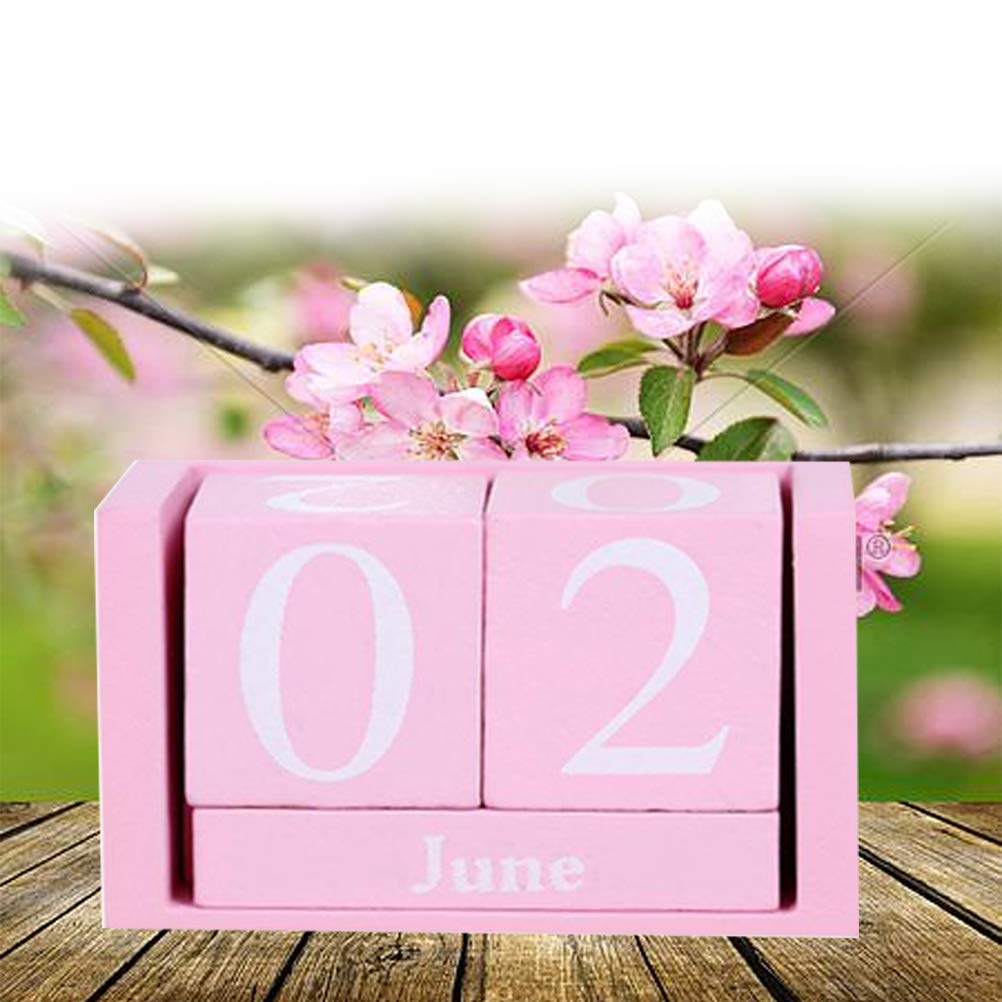 VORCOOL Wooden Perpetual Calendar - Black Desktop Date Block for Home, Office & School | Perfect for Planning, Organizing & Decorating Workspace