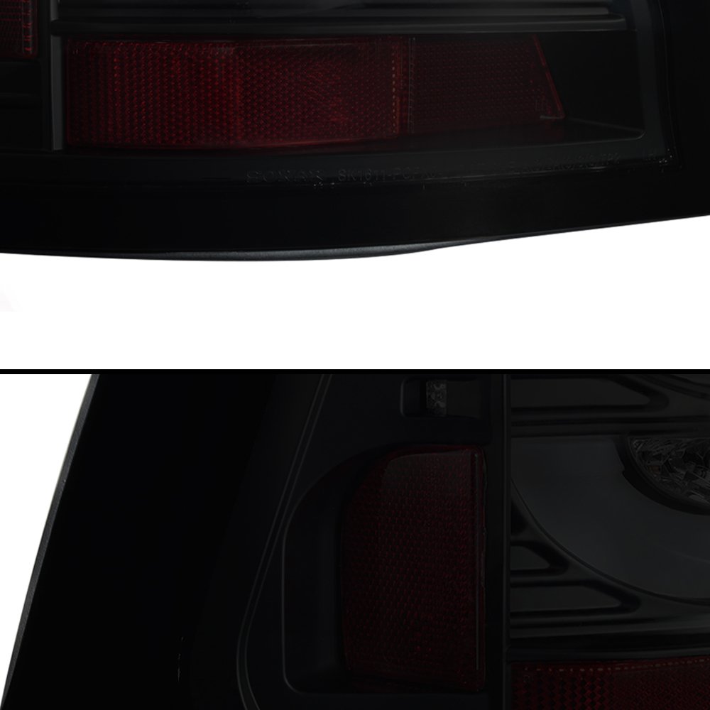 AKKON Smoked Black LED Tail Lights Replacement Pair for 2004-2008 Pontiac Grand Prix - Left & Right Brake Lamps - Enhanced Night Visibility & Style Upgrade for Sedans