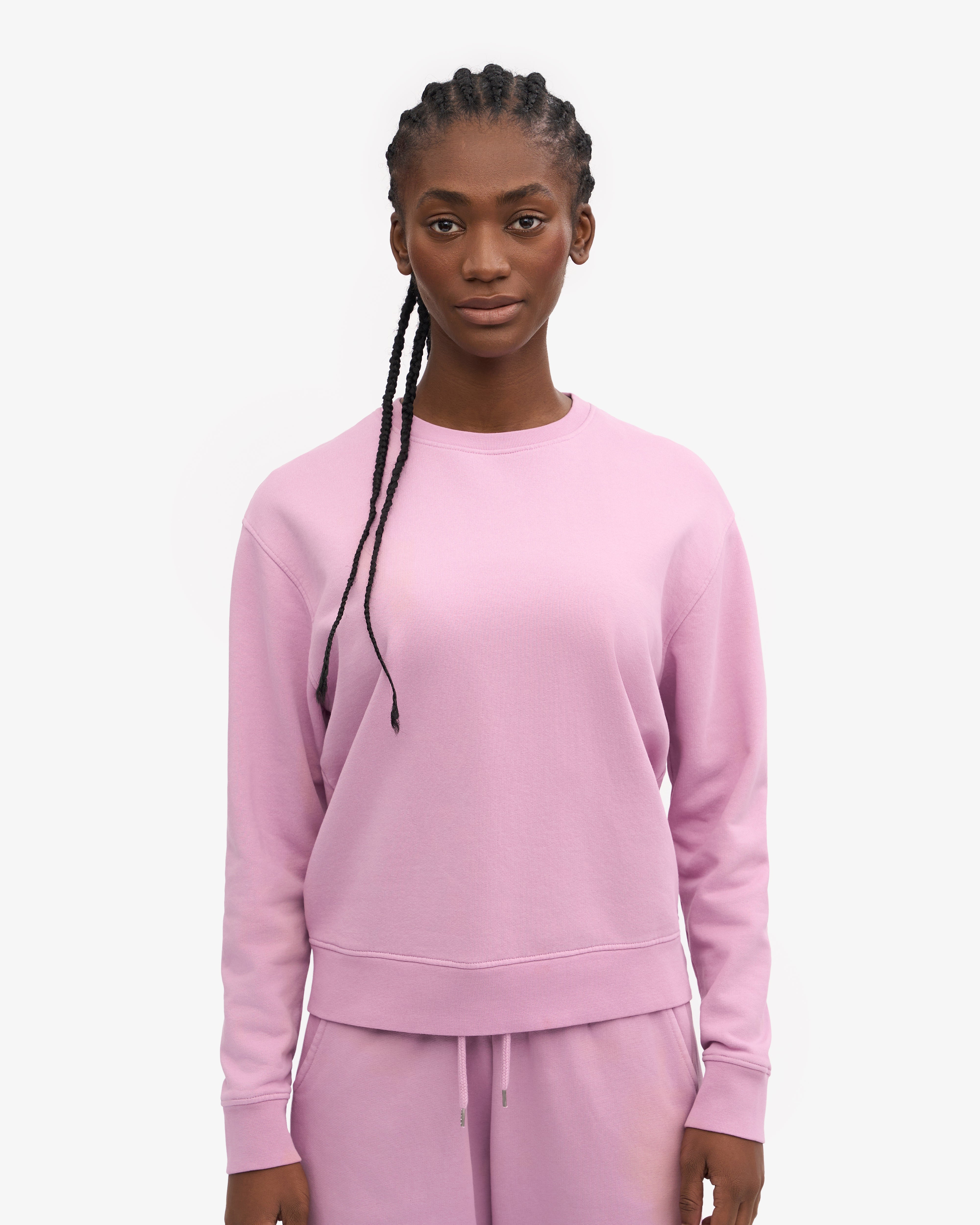 Women's Classic Organic Cotton Crew Neck T-Shirt with Cherry Blossom Print - Soft Casual Tee for Everyday Wear, Workouts & Spring Outfits