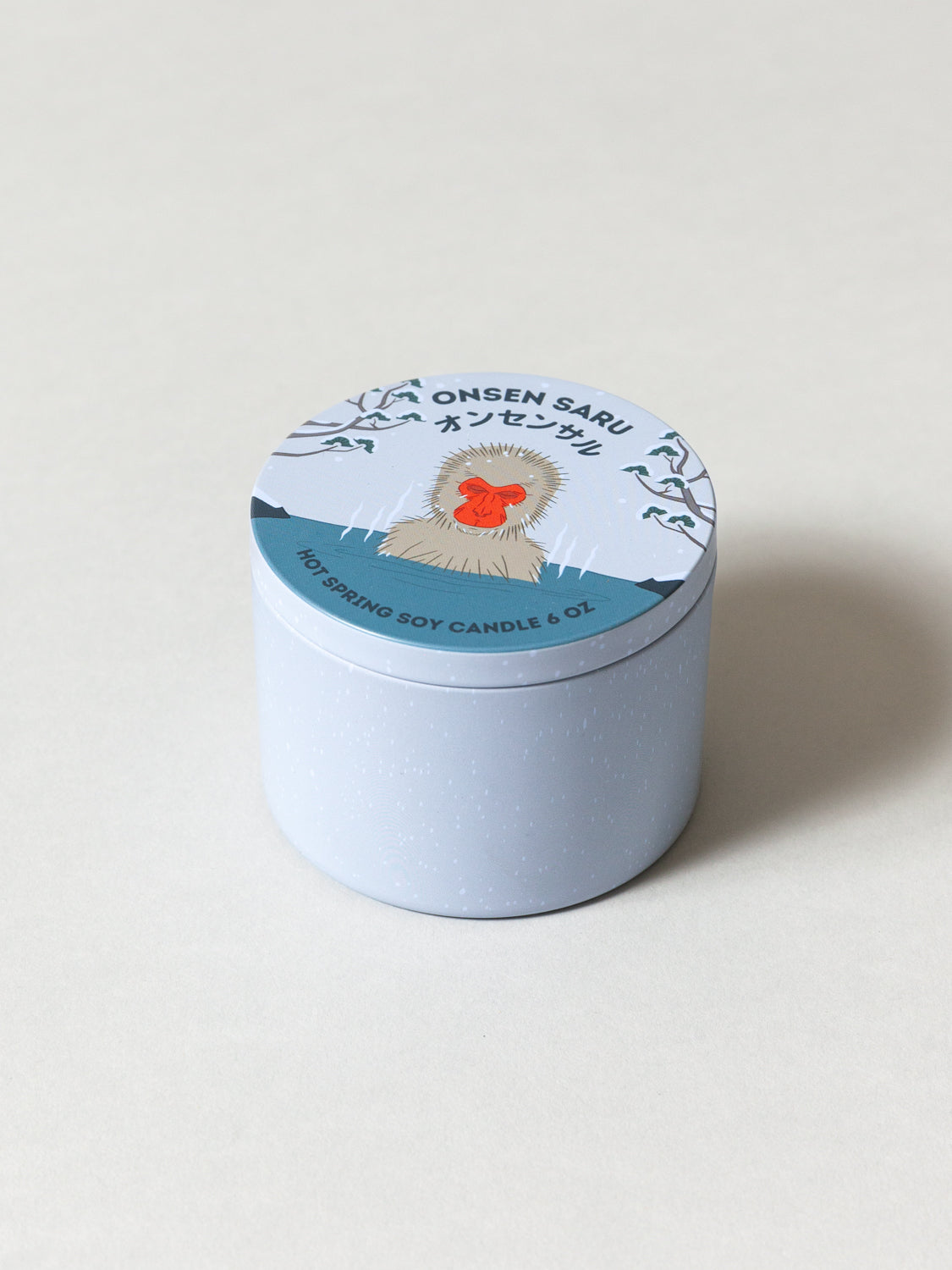 Onsen Saru Japanese Hot Spring Soy Wax Candle - Aromatherapy for Relaxation & Spa Nights at Home