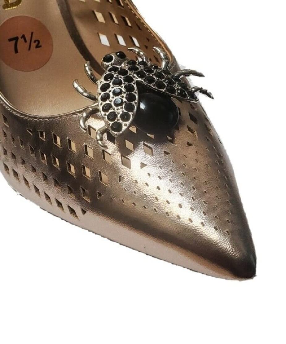 Elegant Black Rhinestone Shoe Clips for Women - 2PCS Shoe Accessories for Parties, Weddings & Formal Events
