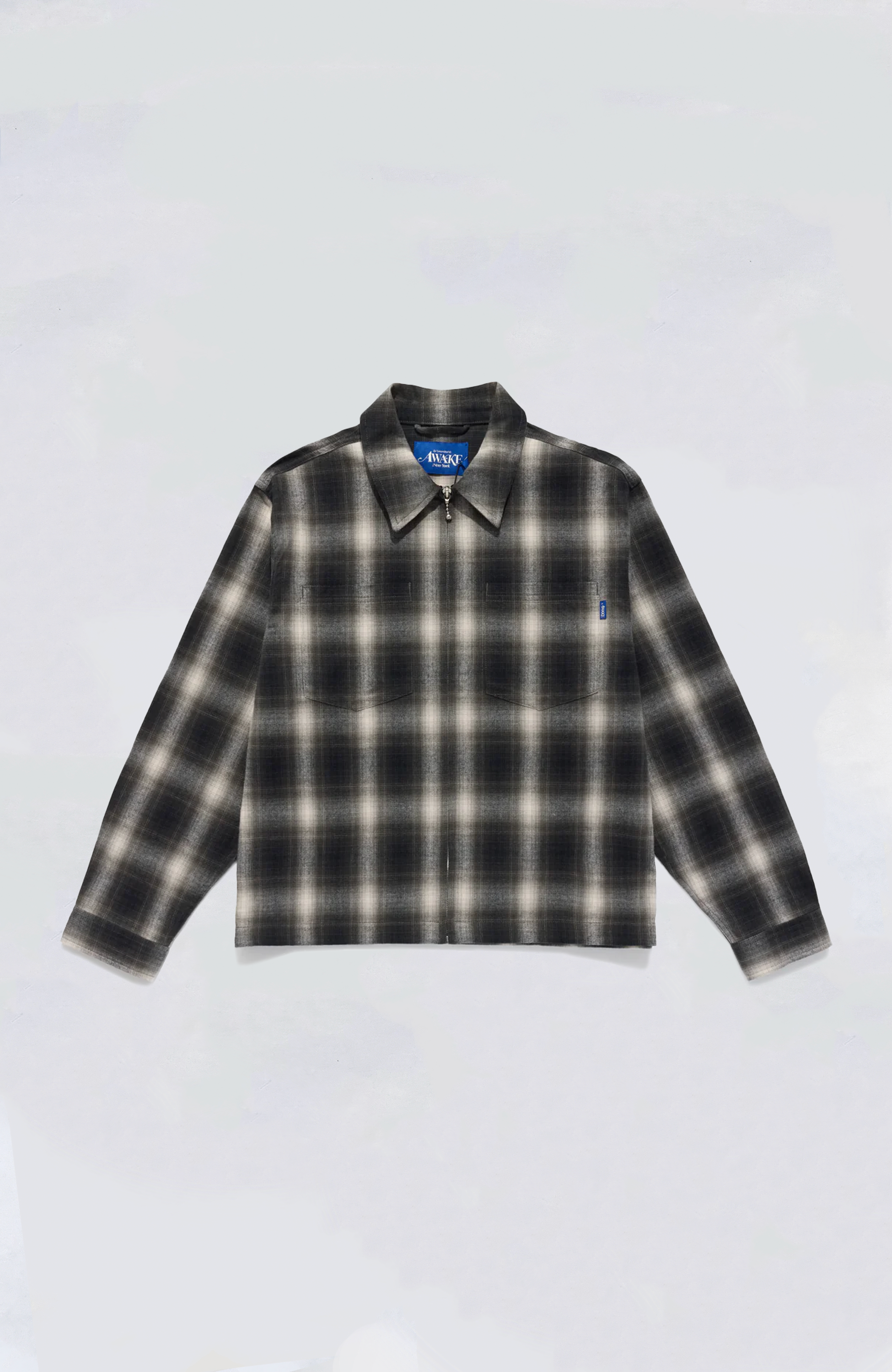 Awake NY Brushed Flannel Shirt Jacket for Men & Women - Soft Plaid Overshirt for Fall & Winter Layering - Casual Streetwear Style for Outdoor Activities