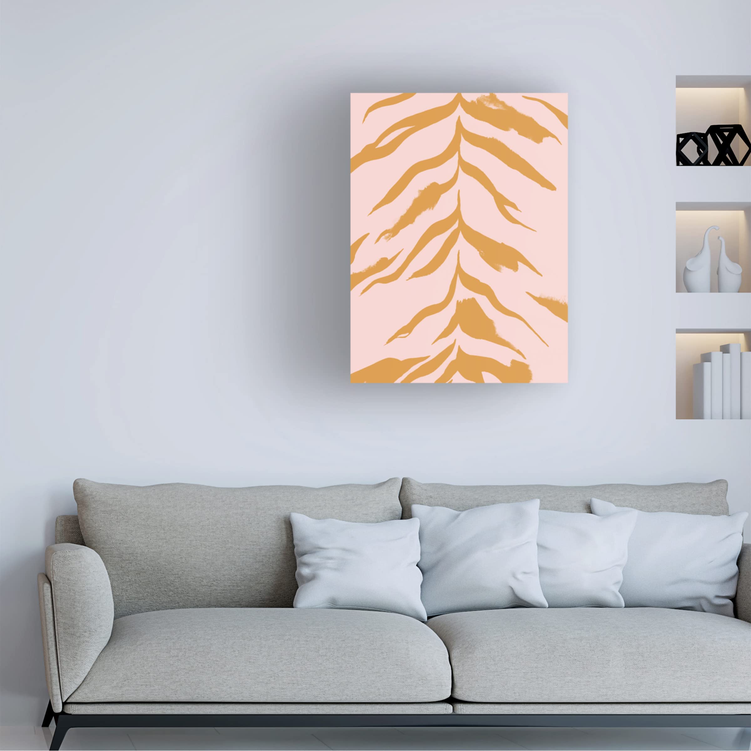 Jacob Green 'Pastel Predator I' Canvas Wall Art Print - Modern Abstract Wildlife Painting for Living Room, Bedroom & Office Decor
