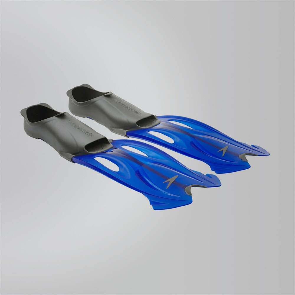 Speedo Glide Snorkel Set - Full Face Snorkeling Mask with Fins for Adults & Kids - Perfect for Swimming, Snorkeling & Beach Vacations