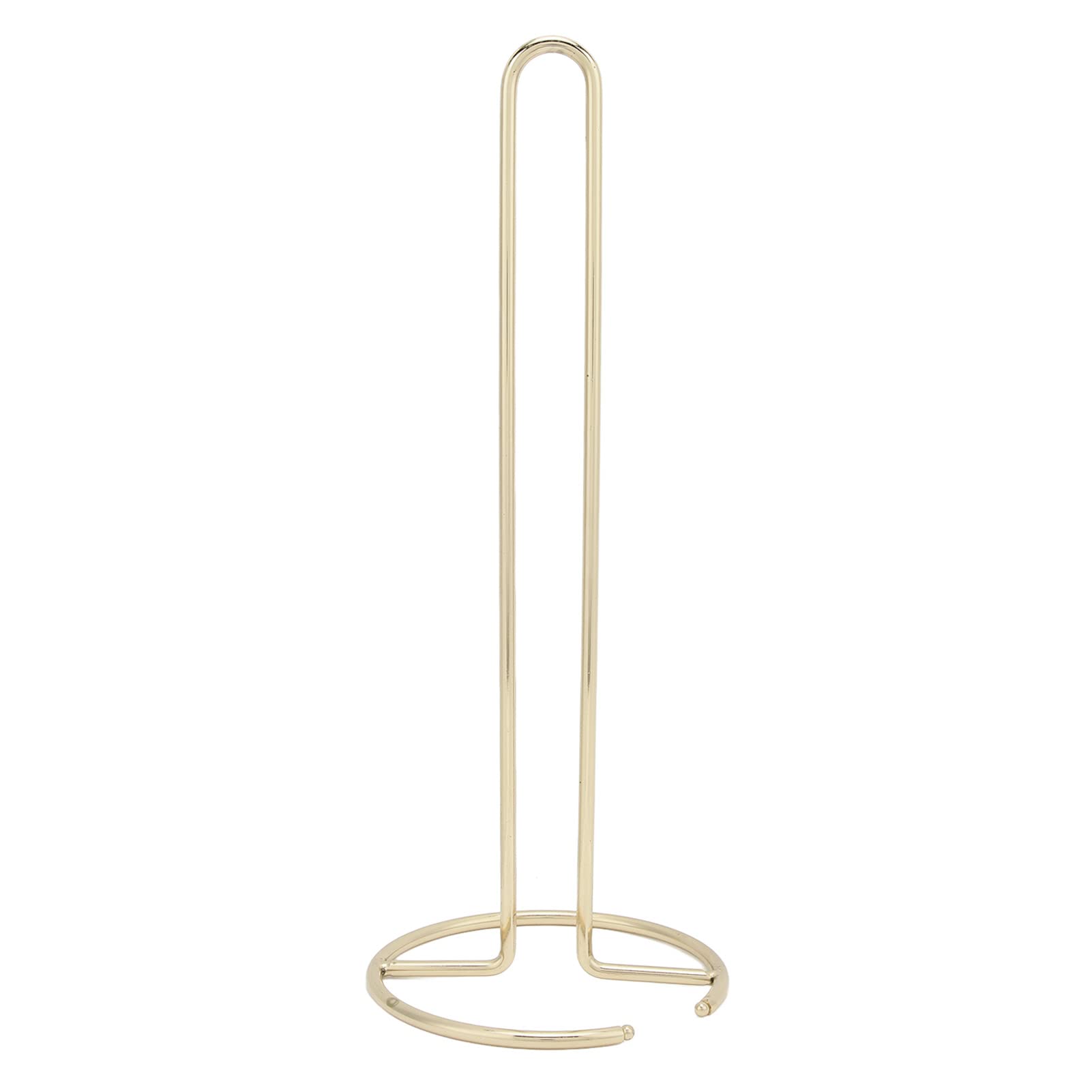 Zerodis Freestanding Toilet Paper Holder Stand - Wrought Iron Tissue Dispenser for Bathroom, Office, Kitchen & Desktop - Gold | Space-Saving & Stylish Home Decor
