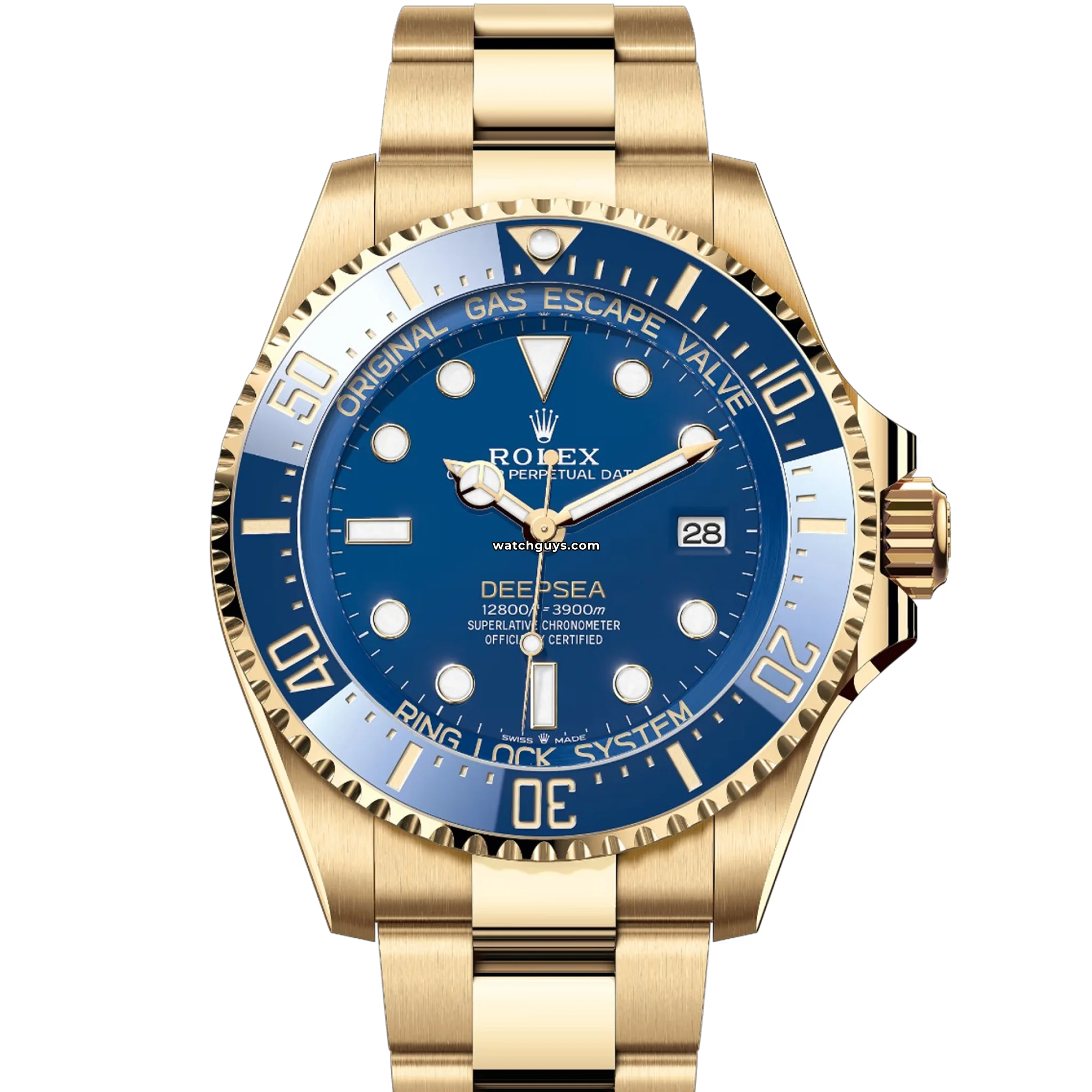 Rolex Sea-Dweller Deepsea 136668LB 18K Yellow Gold Men's Luxury Dive Watch - Perfect for Deep Sea Diving & Professional Water Sports