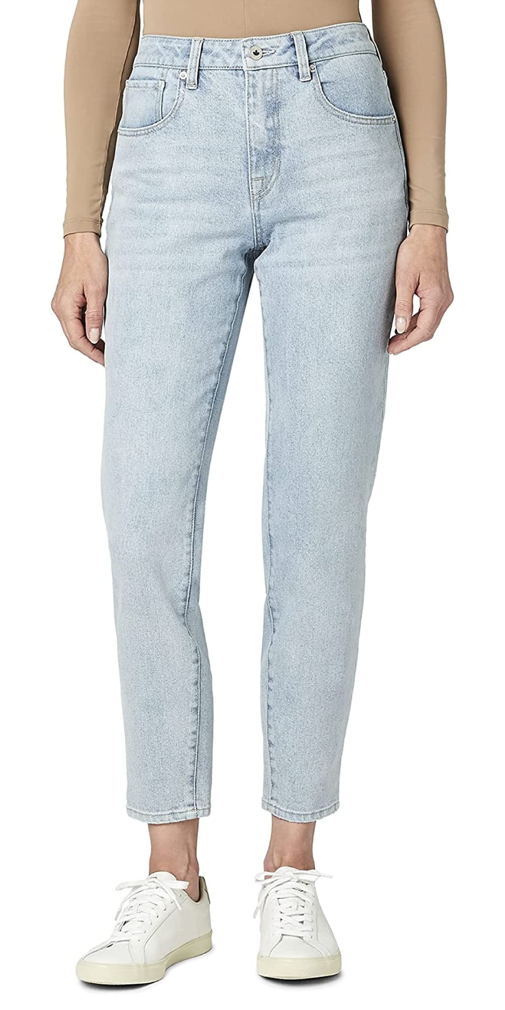 Buffalo David Bitton Women's Margot High-Rise Mom Jeans - Vintage Style Stretch Denim Pants for Casual Wear & Everyday Outfits