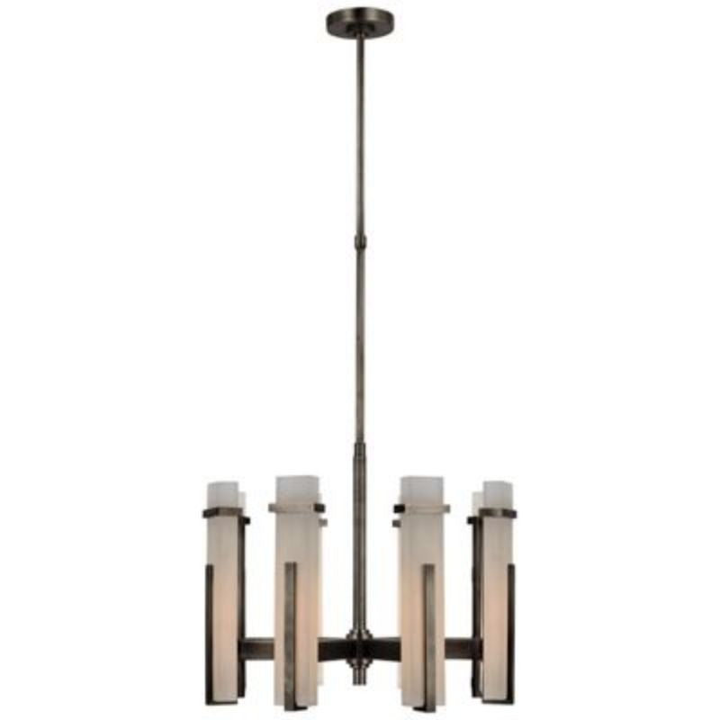 Alabaster Ian K Fowler Malik Medium Chandelier - Modern Crystal Ceiling Light Fixture for Dining Room, Living Room & Bedroom Decor