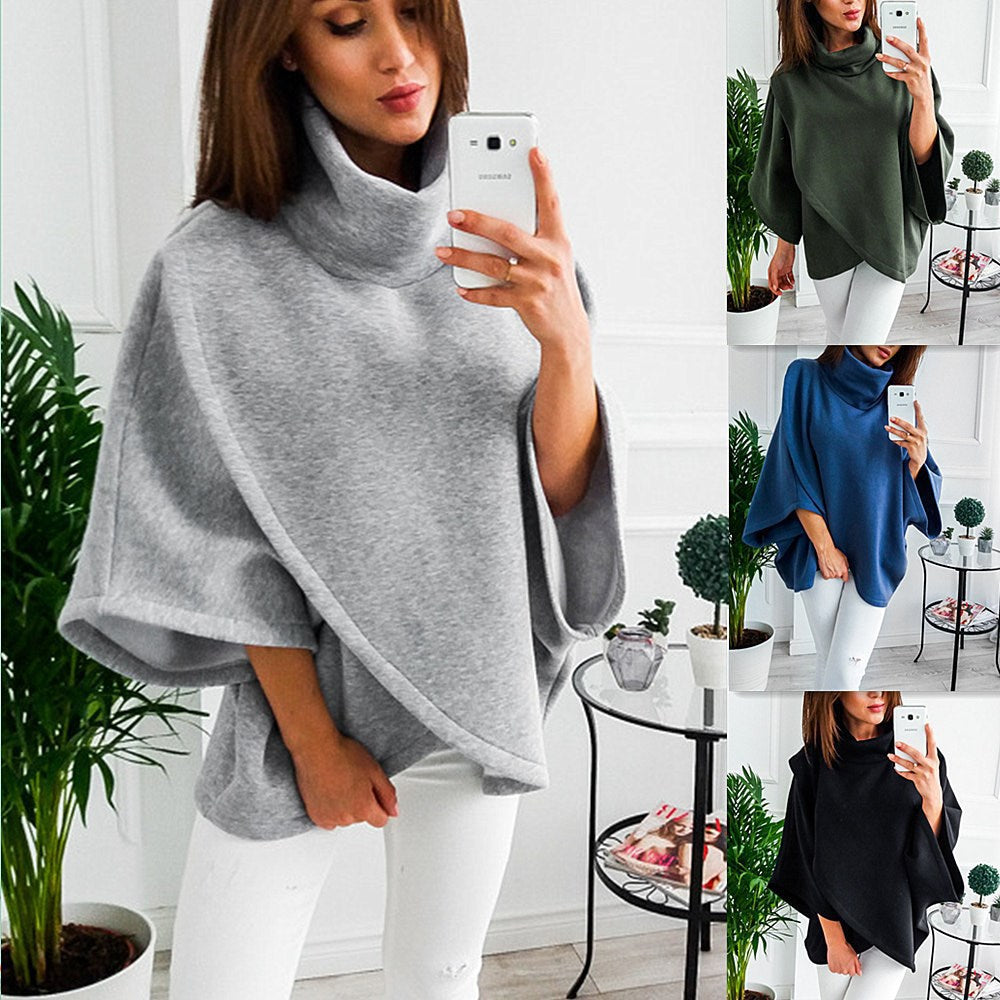 Women's Warm Winter Sweatshirt - Cozy Fleece Pullover for Cold Weather - Perfect for Fall & Winter Outfits, Casual Wear & Outdoor Activities