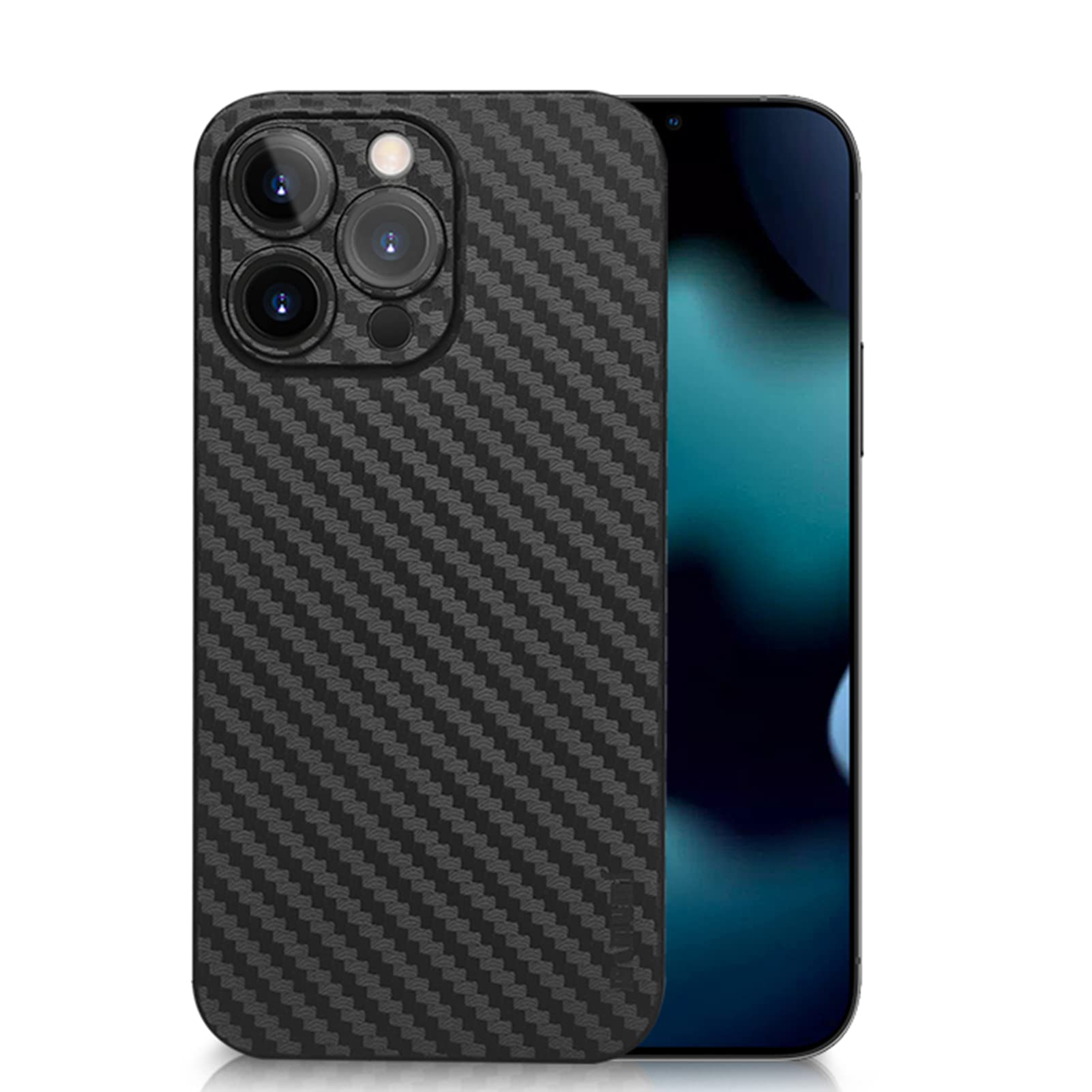 AWJK iPhone 13 Pro Case 6.1 Inch & iPhone 13 Pro Max Case (2021) - Shockproof Matte Black Phone Cover with Microfiber Lining | Slim Protective Case for Everyday Use, Work & Travel