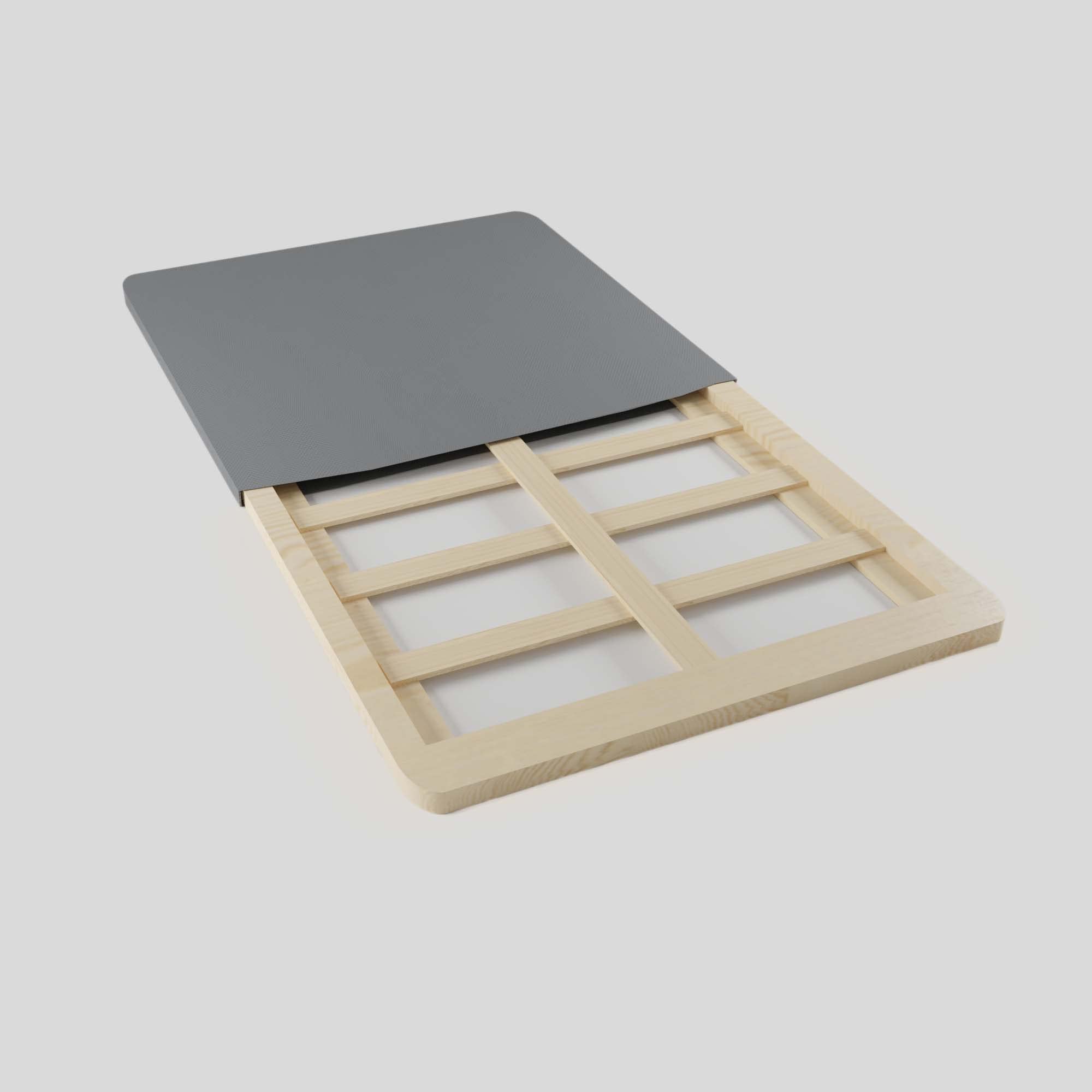 **Treaton 1.5-Inch Split Bunkie Board for Mattress Support – Fully Assembled, Enhanced Comfort & Durability, Twin XL (Set of 2, Grey) – Perfect for Bunk Beds, Trundle Beds & Platform Frames**