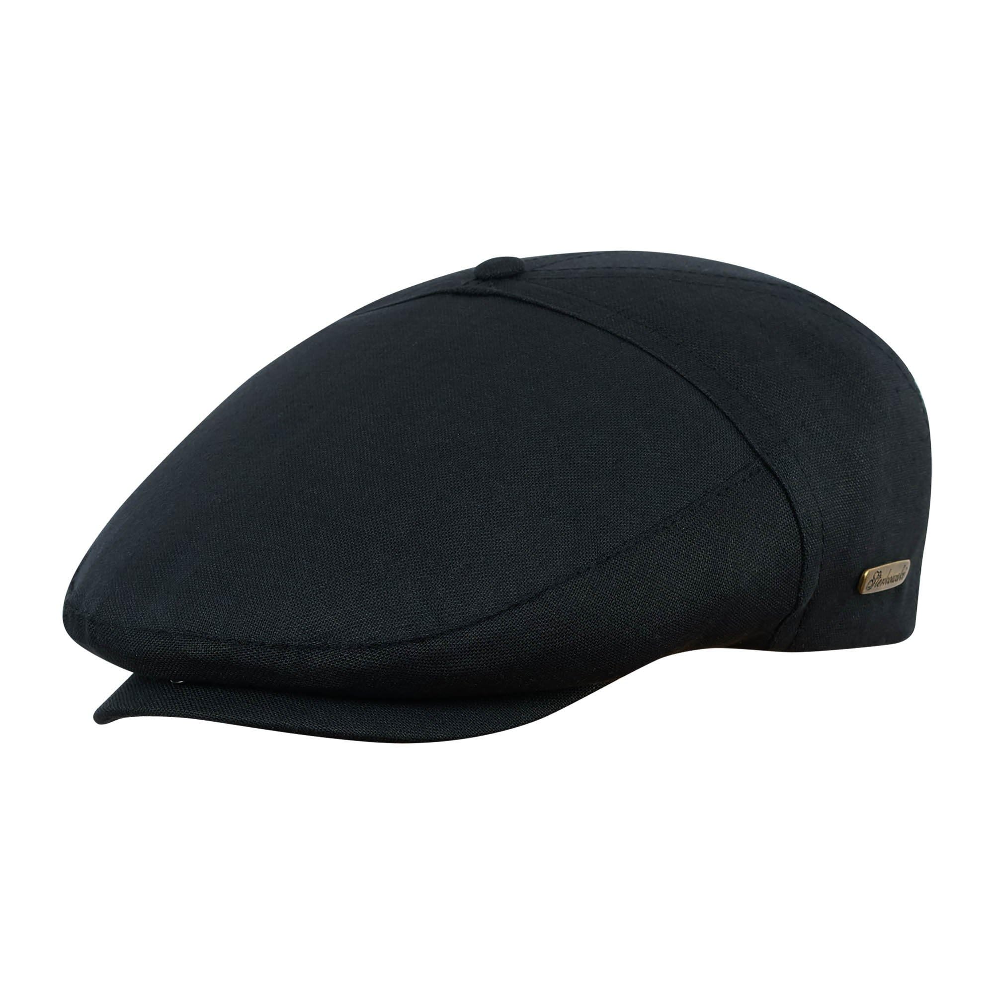 Sterkowski Swede Cap - 100% Linen Flat Cap for Men & Women | Breathable 5-Panel Summer Hat | Lightweight Unlined Design for Outdoor Activities, Travel & Casual Wear