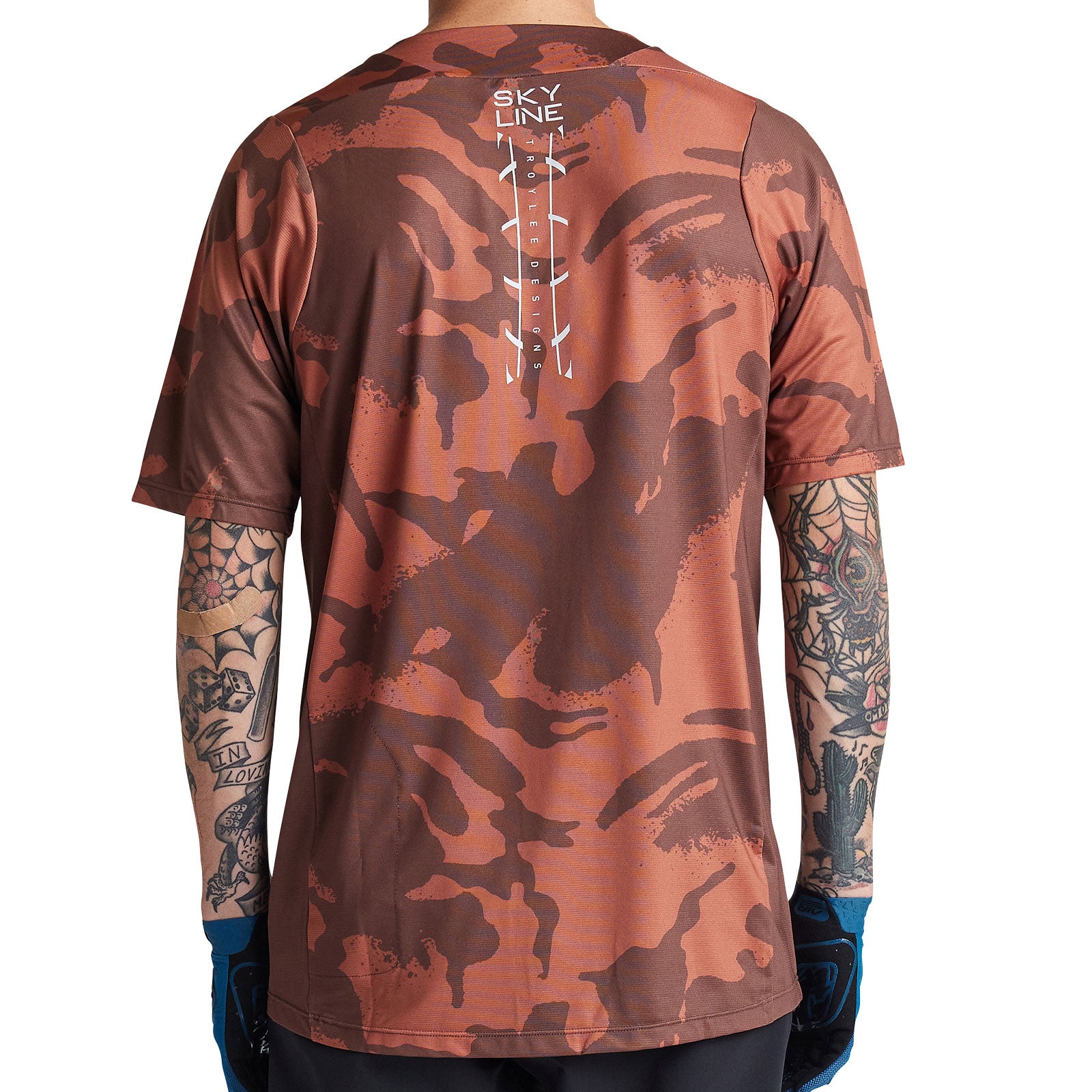 Skyline SS Jersey Shadow Camo Brick - Men's Athletic Performance Shirt for Basketball, Running & Gym Workouts