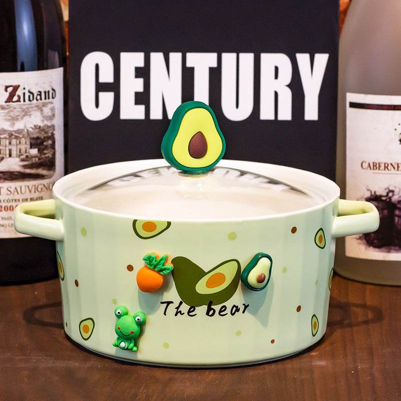 Kawaii Ceramic Ramen Bowl - Japanese Style Noodle Soup Bowl with Lid - Perfect for Ramen, Udon, Pho & Asian Cuisine - Microwave & Dishwasher Safe