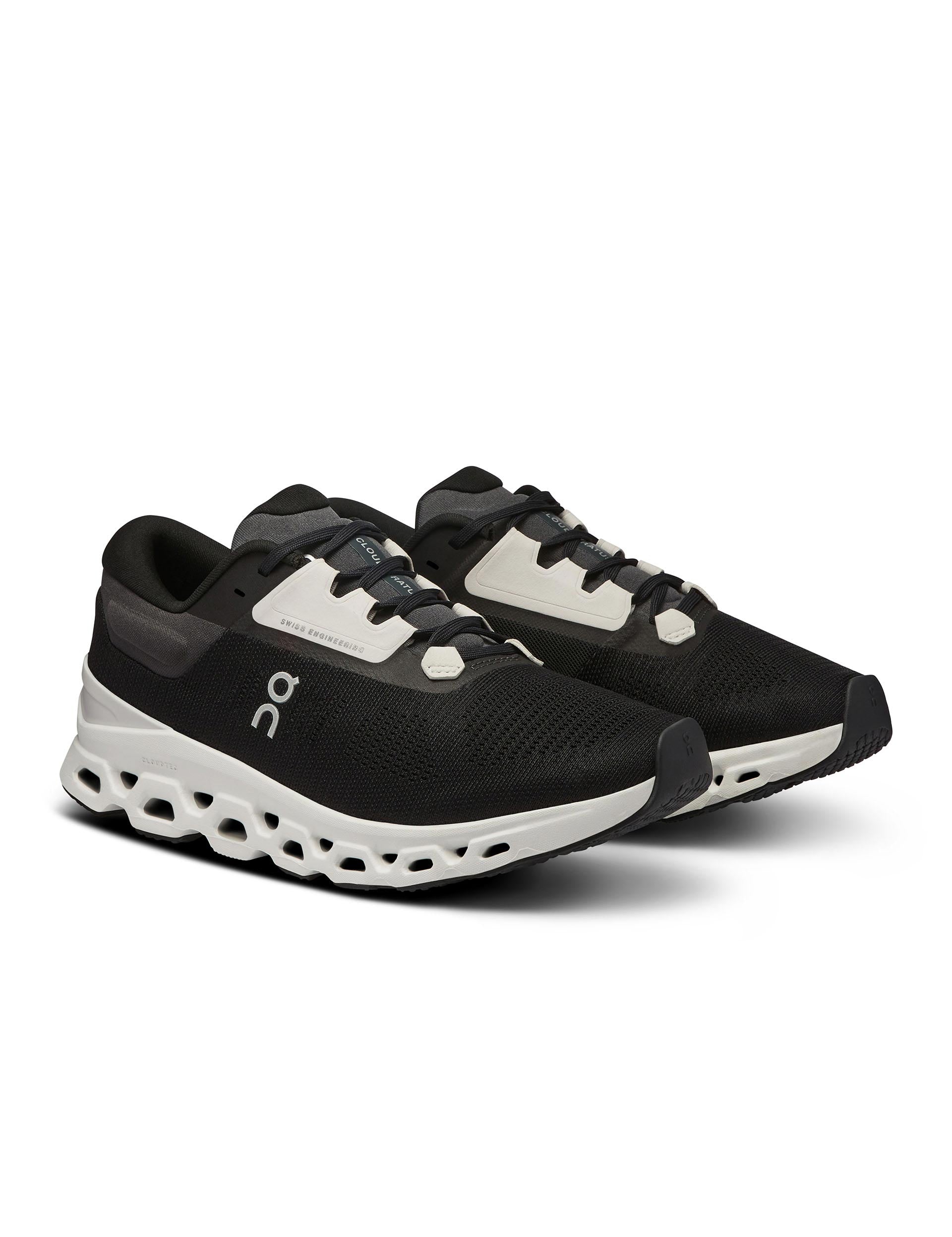 ASICS Cloudstratus 3 Running Shoes - Black/Frost - Premium Cushioned Stability Sneakers for Men & Women - Ideal for Long Distance Running, Jogging, and Daily Workouts