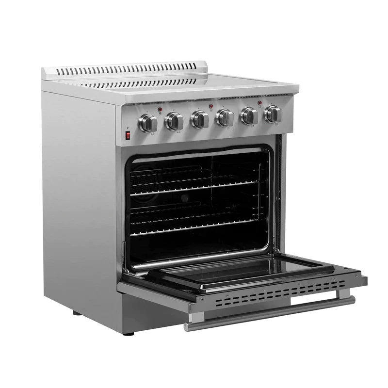 FORNO Galiano 30 Inch Electric Range with Convection Oven - Stainless Steel Built-in Stove FFSEL6083 30 - Perfect for Modern Kitchens & Home Cooking