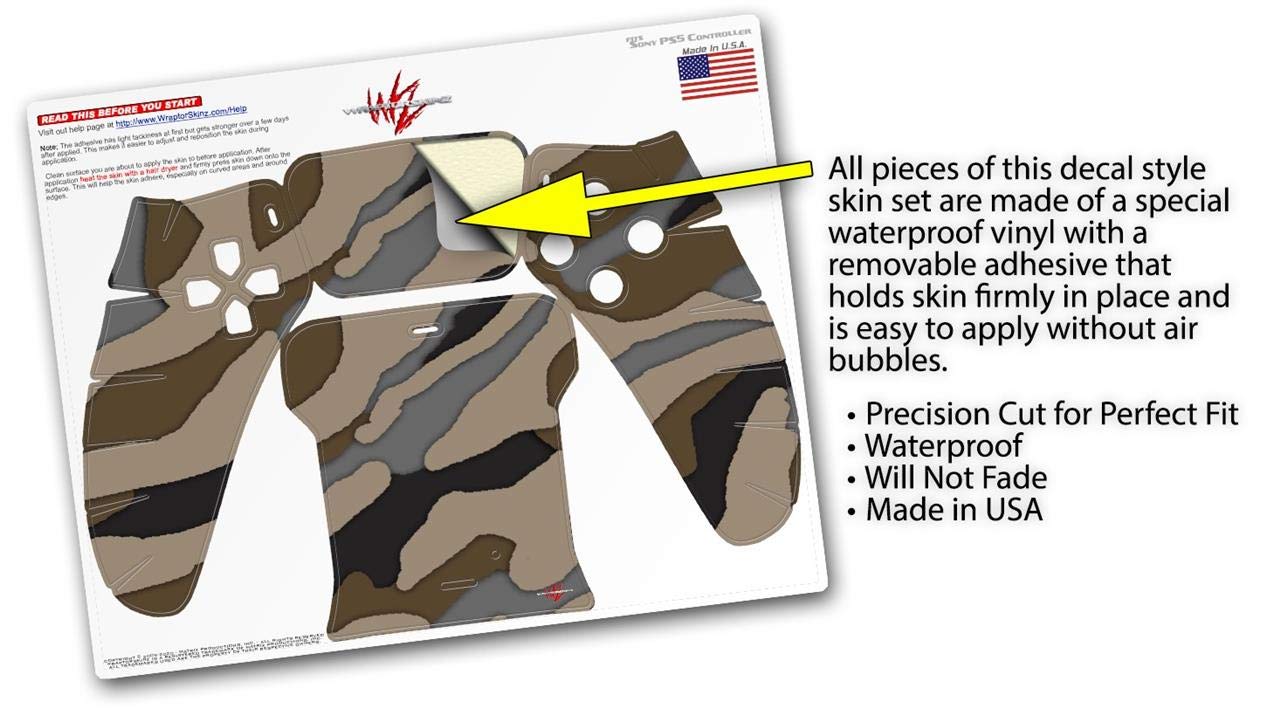 PS5 DualSense Skin Wrap Camouflage Brown - Gaming Protection