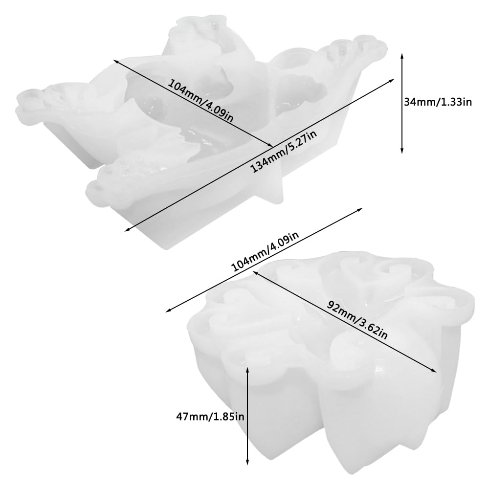 2 Pcs Octopus Frog Resin Molds - 3D Animal Epoxy Silicone Molds for DIY Craft, Jewelry Making, Home Decor & Desktop Ornament - Perfect for Resin Art, Cake Decorating & Gift Making