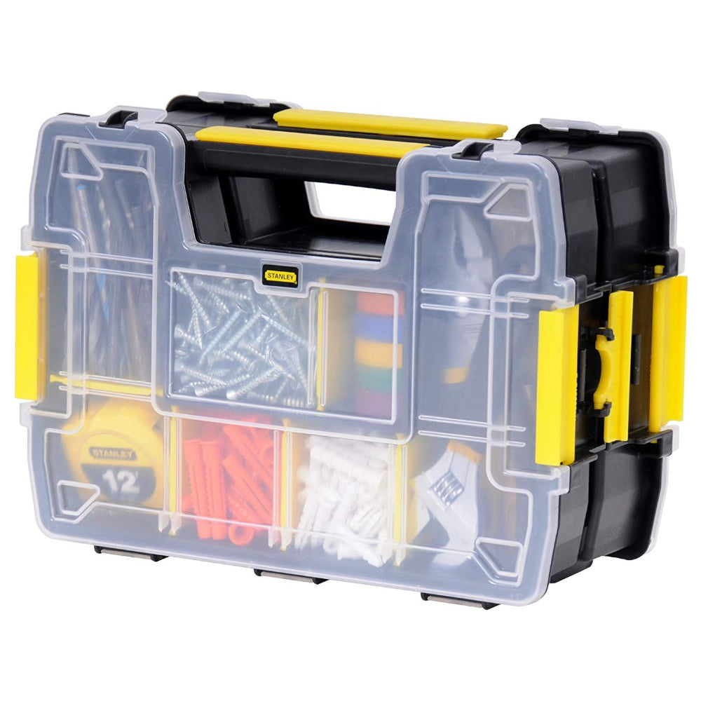 STANLEY STST60961 SortMaster Junior Double Organizer - 2-Tier Storage Box for Kids' Toys, School Supplies & Craft Organization - Perfect for Home, Classroom & Office Use