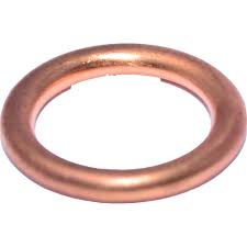 ELEKTRA 1/4 Inch Copper Round Washer - Heavy Duty Electrical Grounding Washer for Industrial and DIY Projects | Perfect for Electrical Panels, Motors, and Grounding Applications