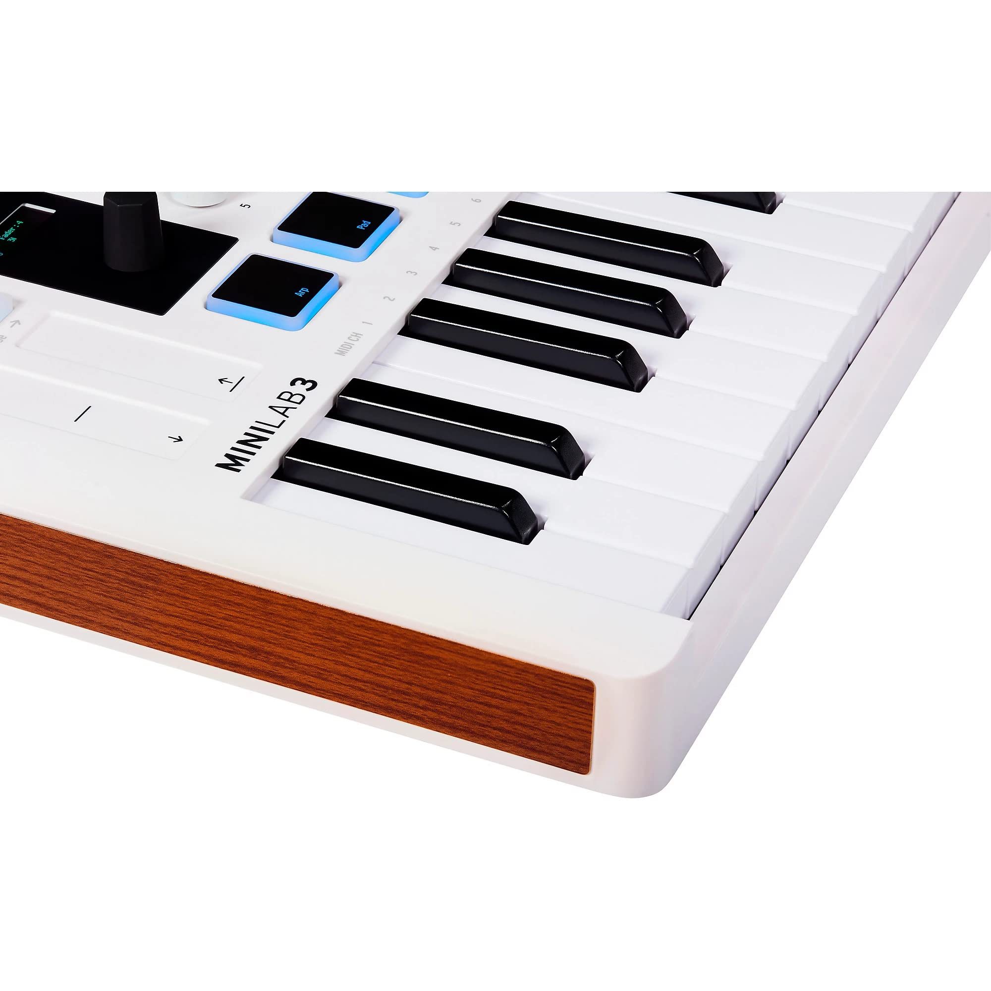 Arturia MiniLab 3 25-Key Portable MIDI Keyboard Controller with Software - White Compact USB MIDI Keyboard for Music Production, Recording Studio & Live Performance | Includes Pig Hog MIDI Cable & Polishing Cloth