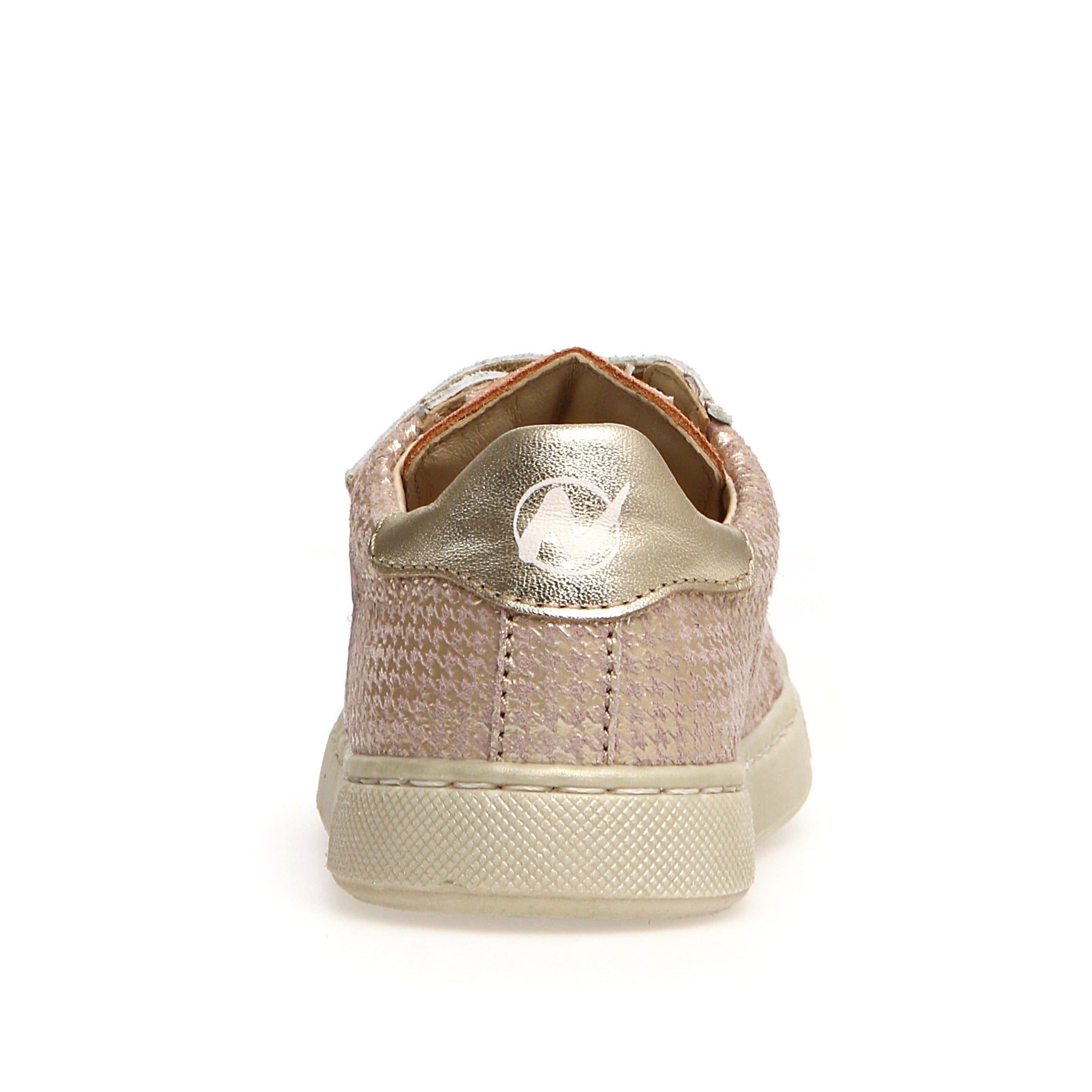 Naturino Girls Clarendon VL Sneakers - Light Pink, Taupe & Platinum Colors | Comfortable & Stylish Kids Shoes for School, Play & Everyday Wear