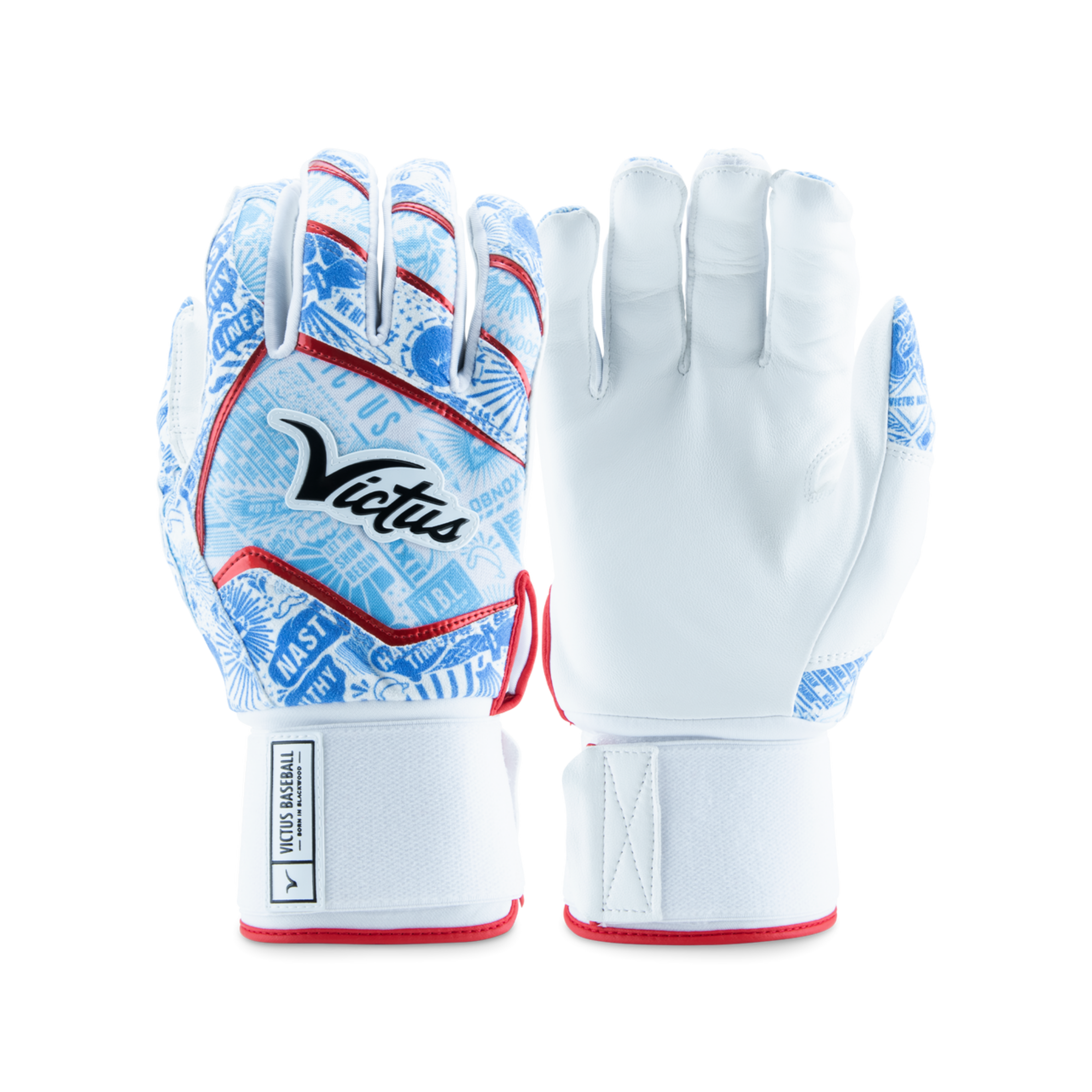 Victus Nox Full Wrap Adult Batting Gloves - Baseball & Softball Training Gloves for Men & Women - Perfect for Hitting, Fielding & Practice Sessions