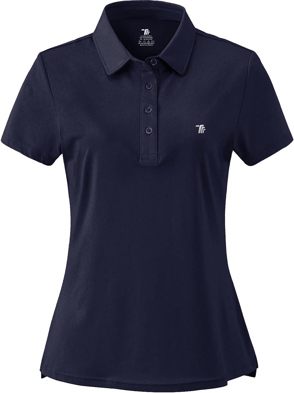 Women's Moisture Wicking Golf Polo Shirts - Breathable Short Sleeve Ladies Golf Tops for Summer - Perfect for Golf Course, Driving Range & Casual Wear