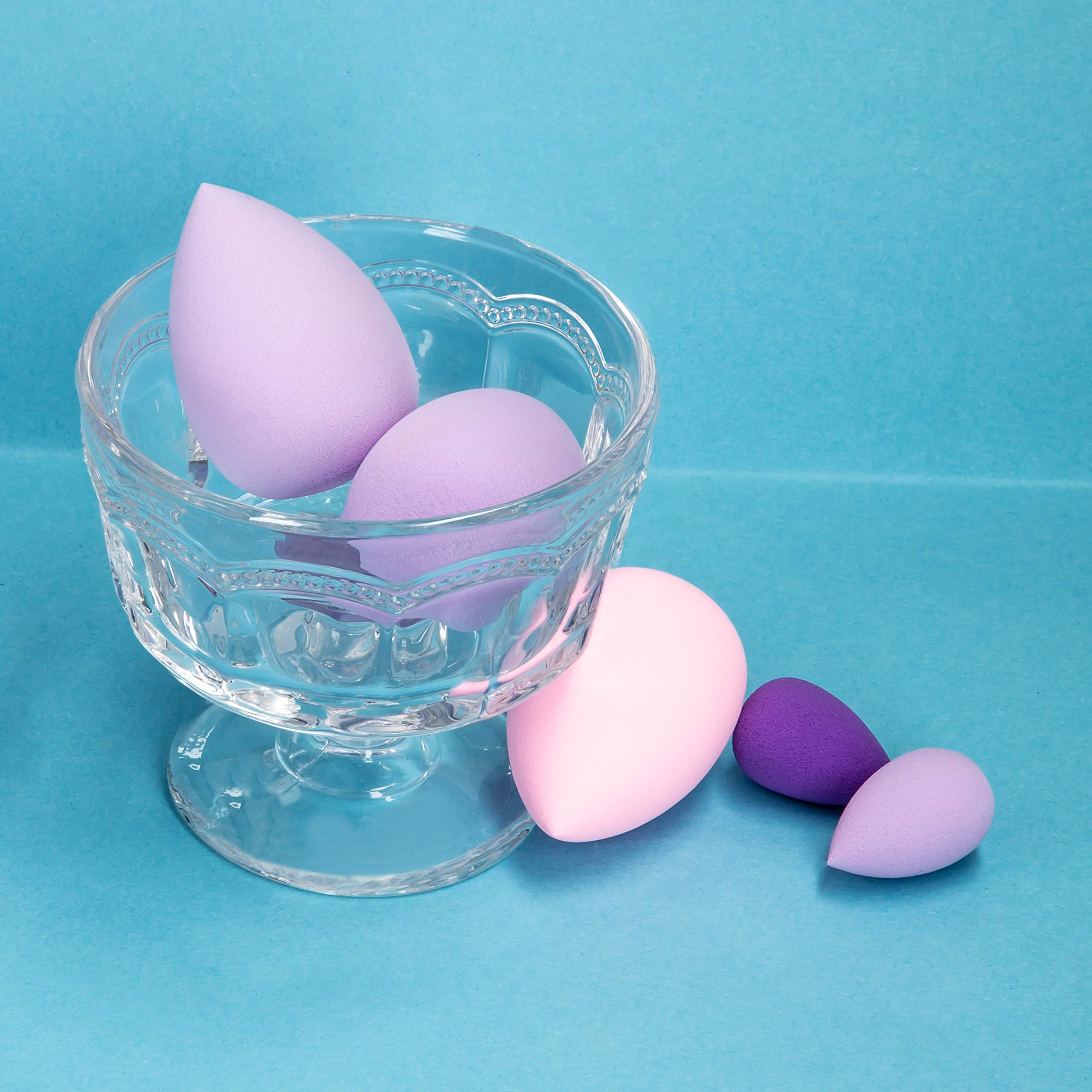 Premium Beauty Makeup Sponge Egg Blender - Soft Lilac for Flawless Foundation & Concealer Application - Perfect for Daily Makeup & Professional Use