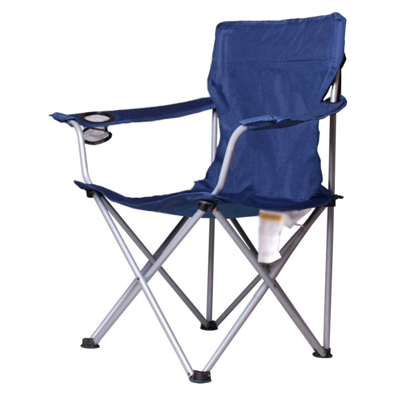 Heavy Duty Folding Camping Chair - Portable Outdoor Beach Chair for Fishing, Picnics & Backpacking - Adjustable Recliner with Cup Holder - Ideal for Beach, Camping, Tailgating & Backyard Relaxation (Multiple Colors Available)