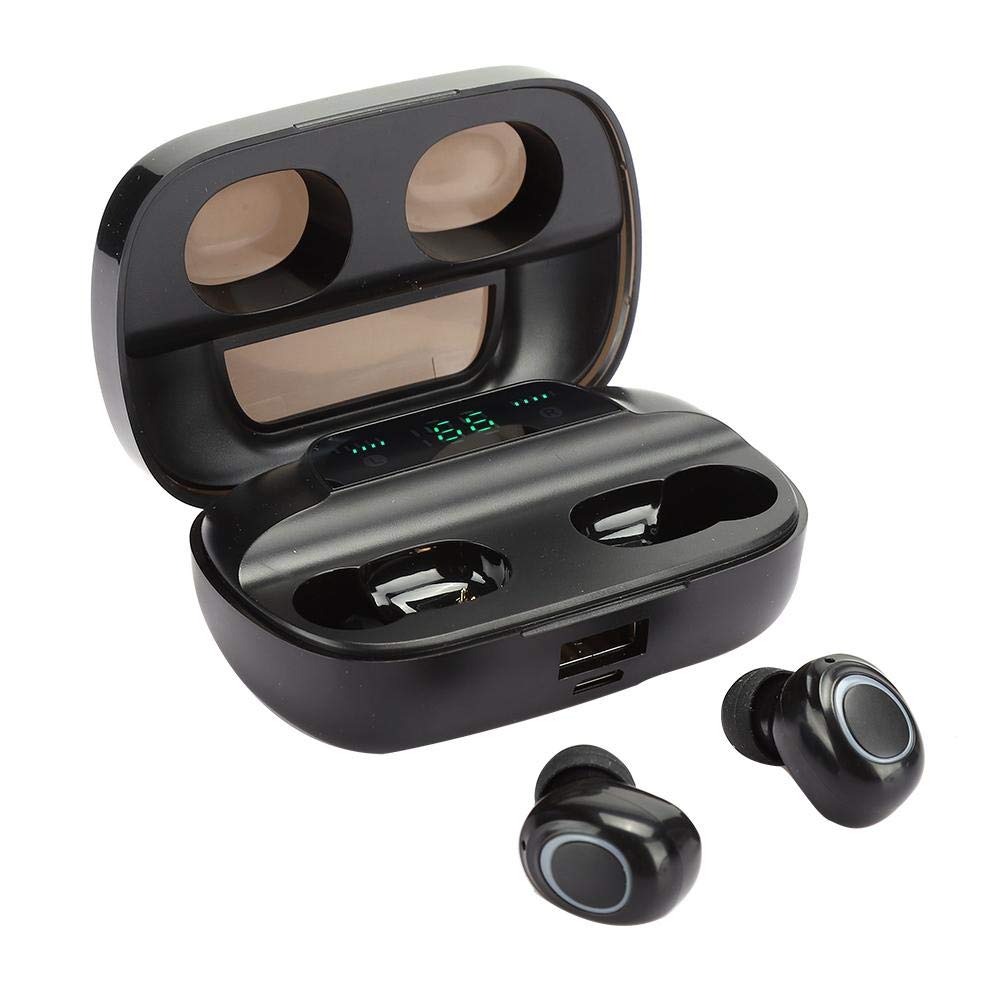 Wireless Bluetooth 5.0 Earbuds with Noise Cancelling, Stereo Sound & Charging Case - Perfect for Running, Gym Workouts, Commuting & Safe Driving | Sweatproof In-Ear Headphones for Sports & Fitness